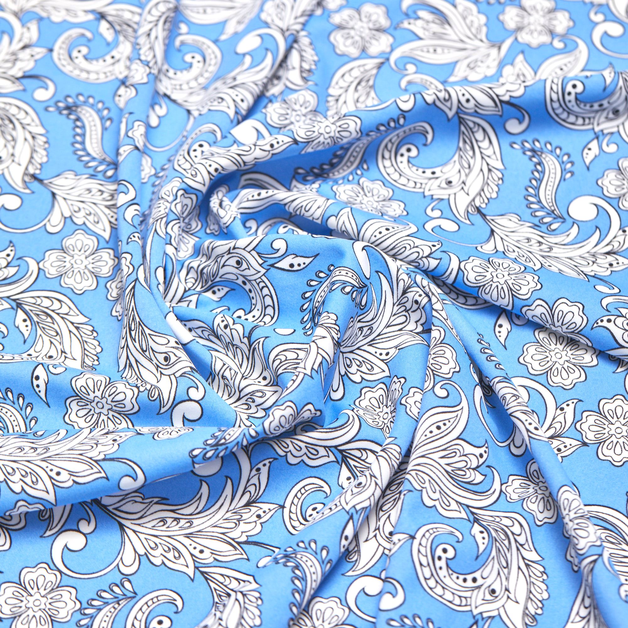 Микрофибра принт WH1005p (Голубой, CA223610-1E, БП)