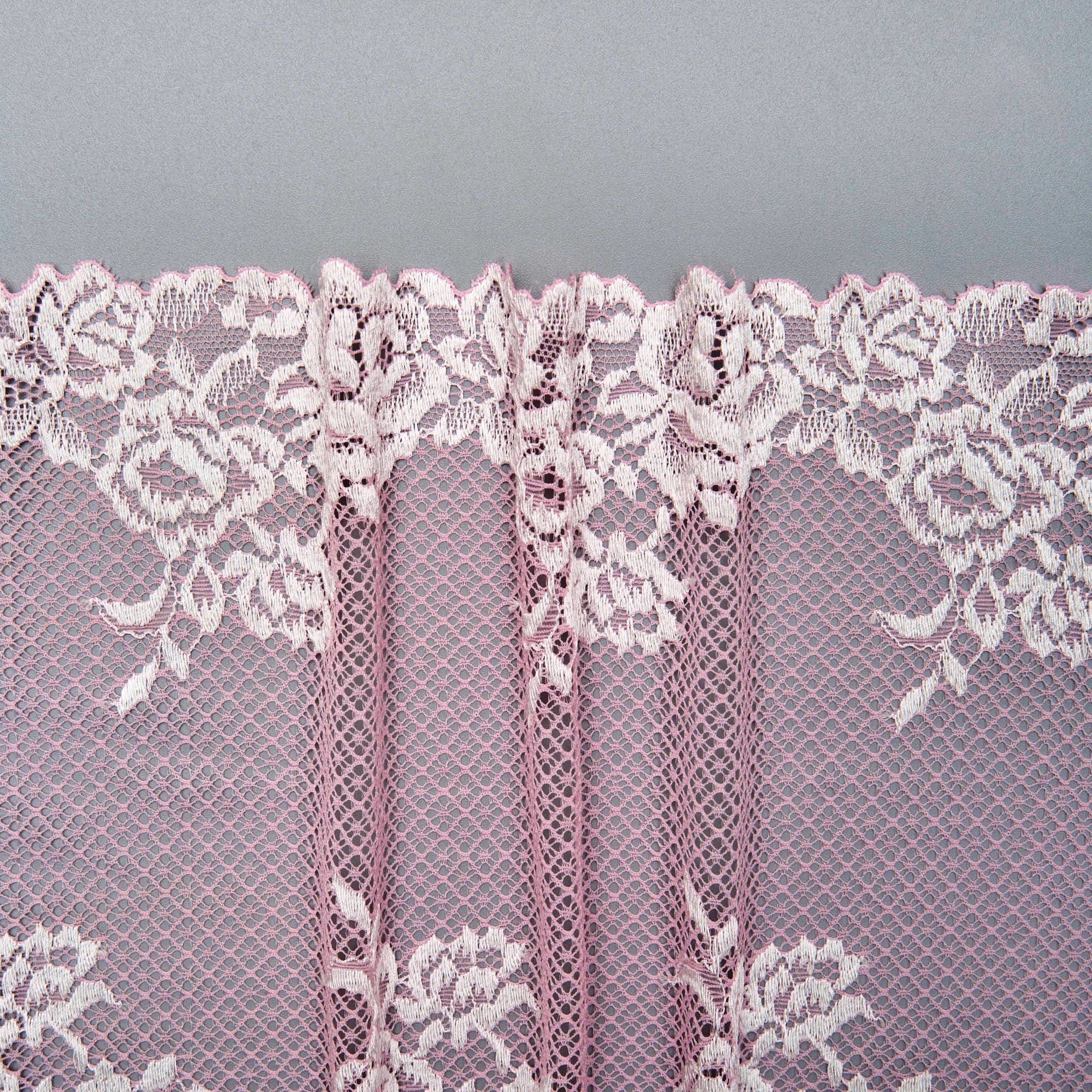 Кружево эластичное V63748 (Розовый, QH220331144A, 13-2807)