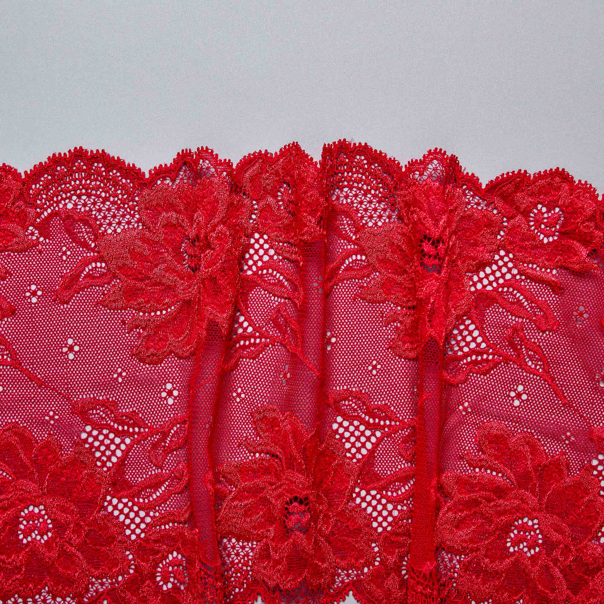 Кружево Эластичное HK645M (Красный, RR009107, БП)