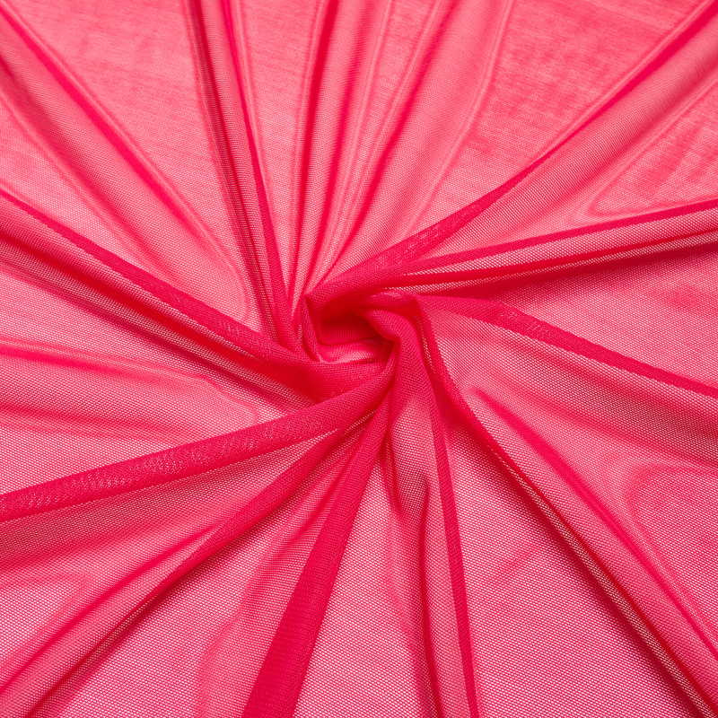 Сетка эластичная nkkt-1405 (Фуксия, 18-1845 TC, БП)