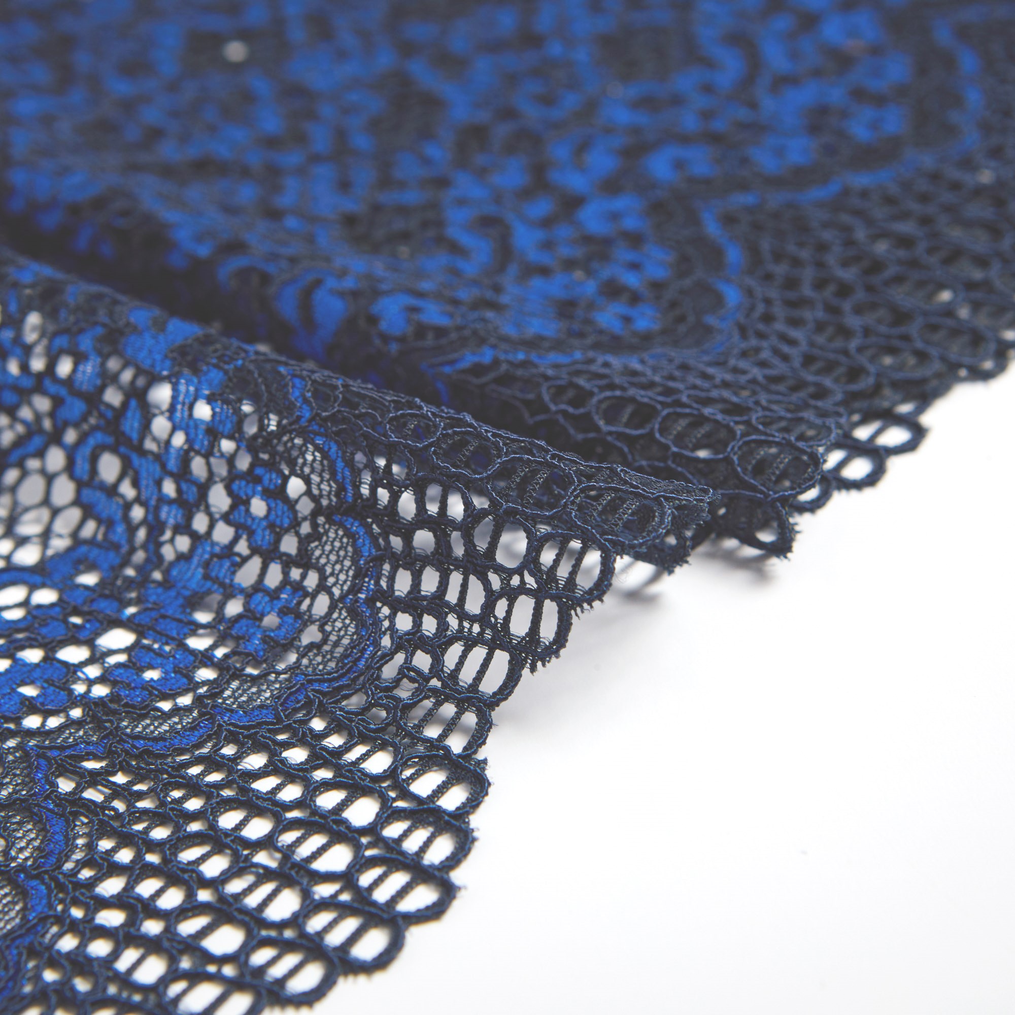Кружево Эластичное HY457M (Синий, LL006545A, БП)