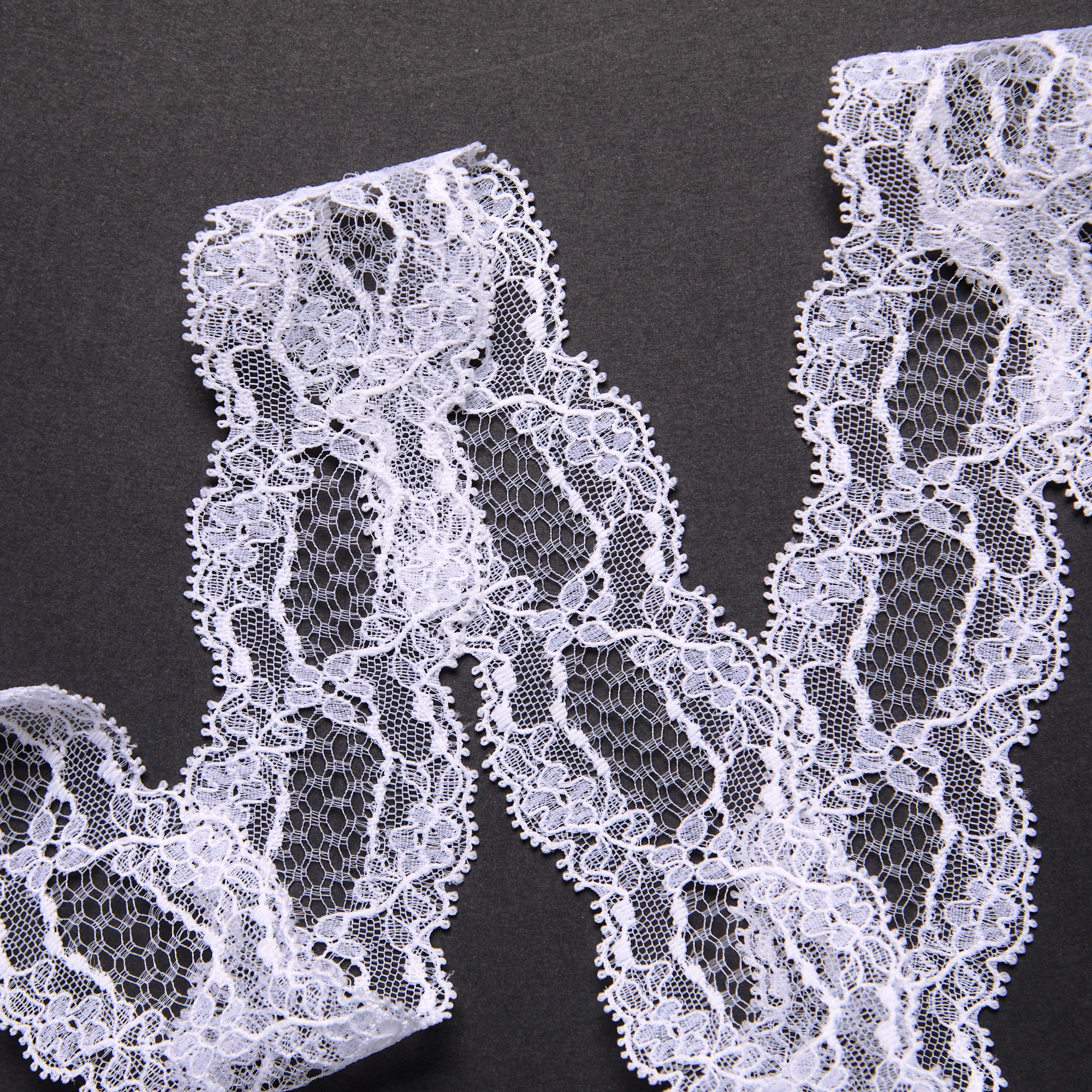 Кружево неэластичное узкое 841373-G11-NY00X-004 (Белый, Стандарт, БП)