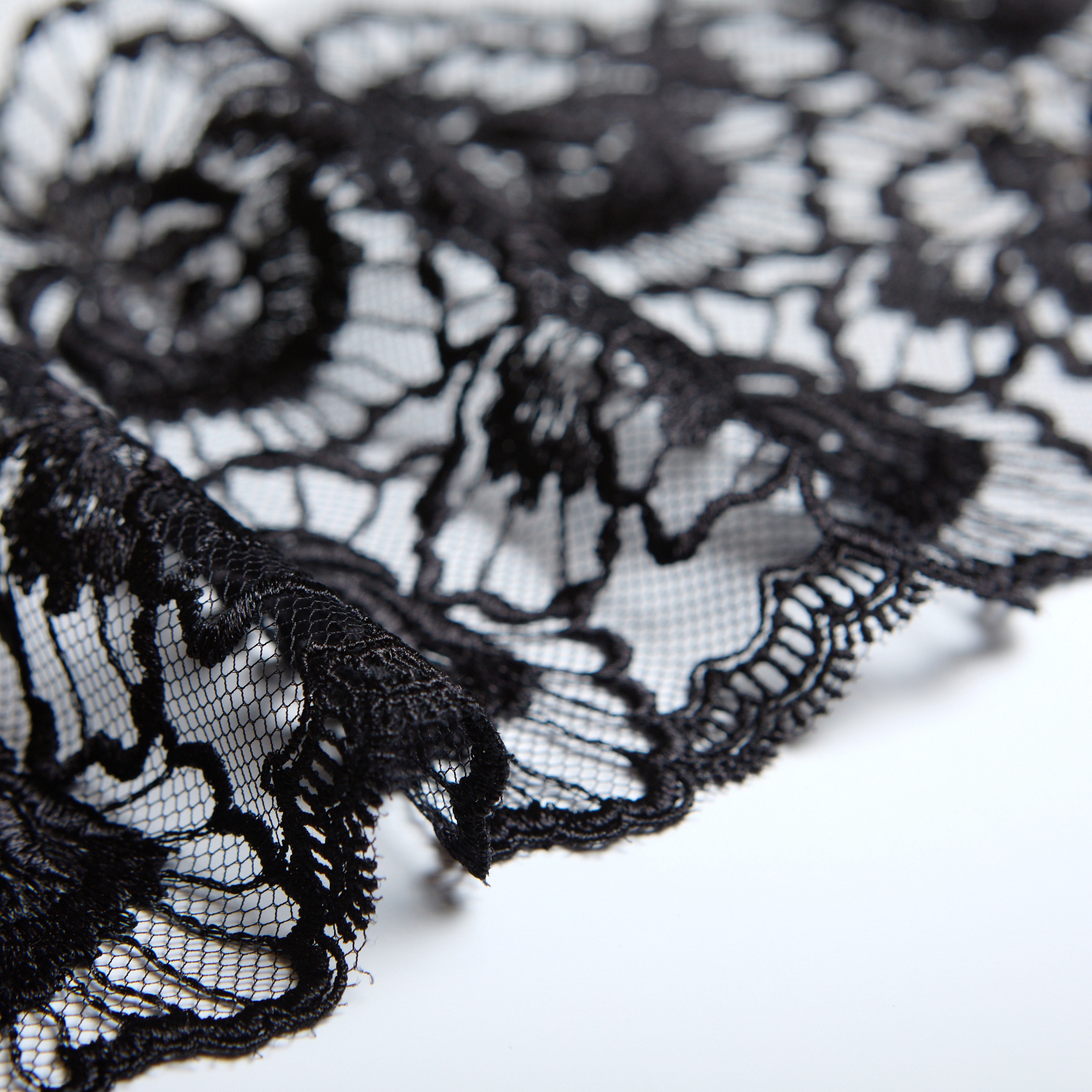 Вышивка На Сетке Неэластичной T424493 (Черный, Стандарт, БП)