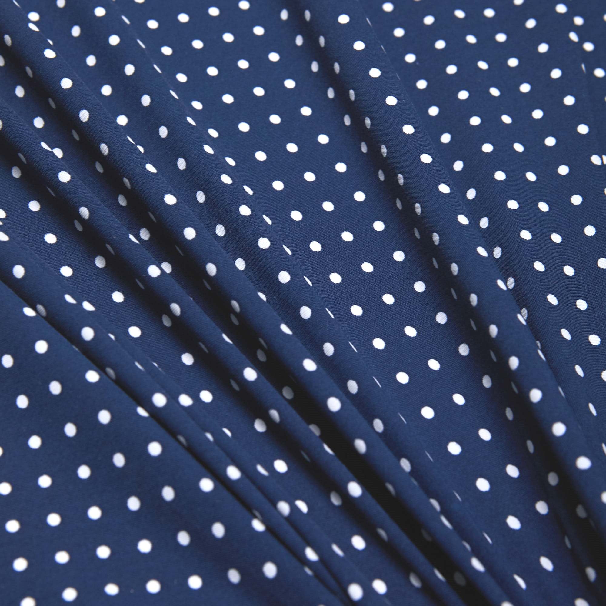 Микрофибра принт stt163p (Синий, горох, БП)