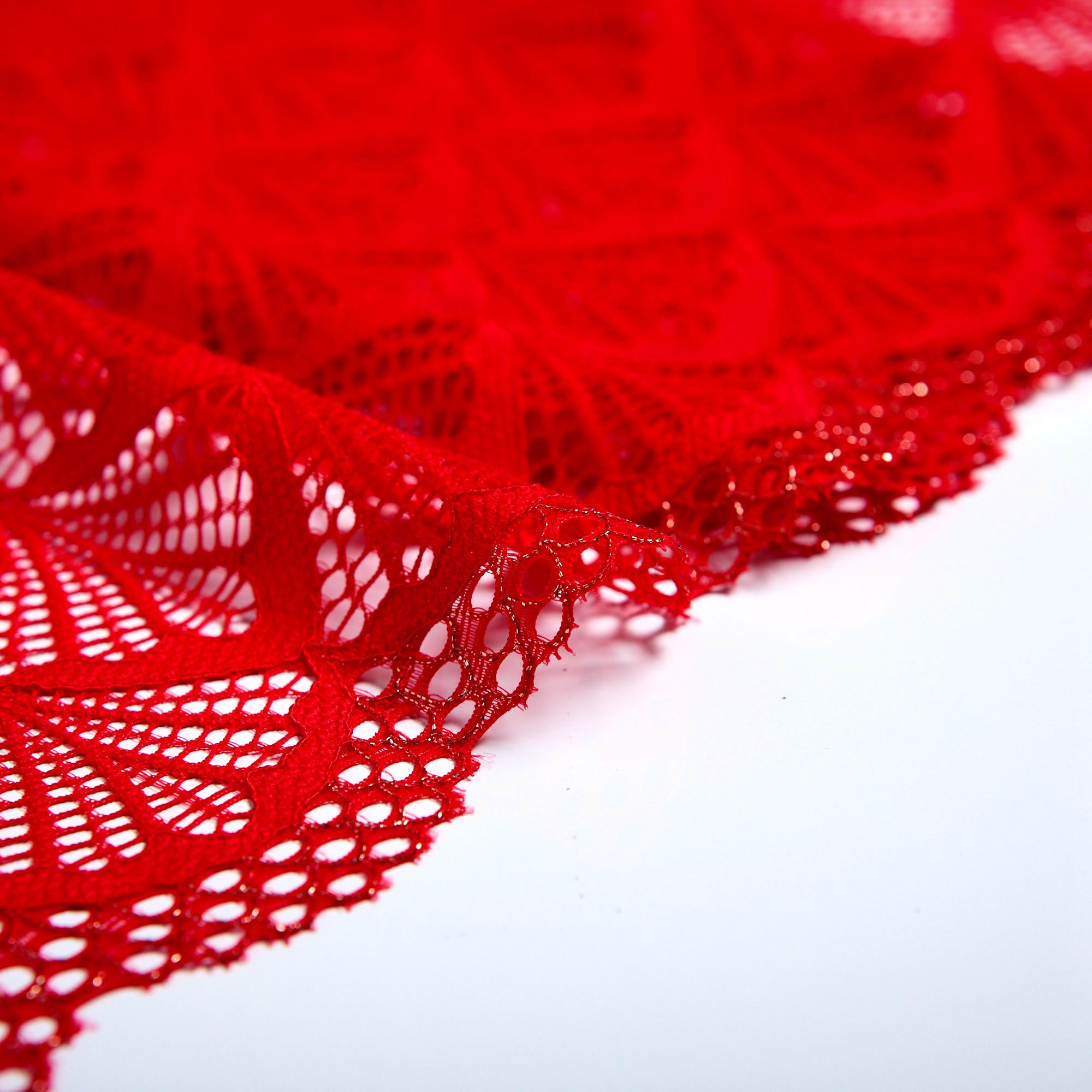 Кружево Эластичное HB070427J (Красный, S170101007A, БП)