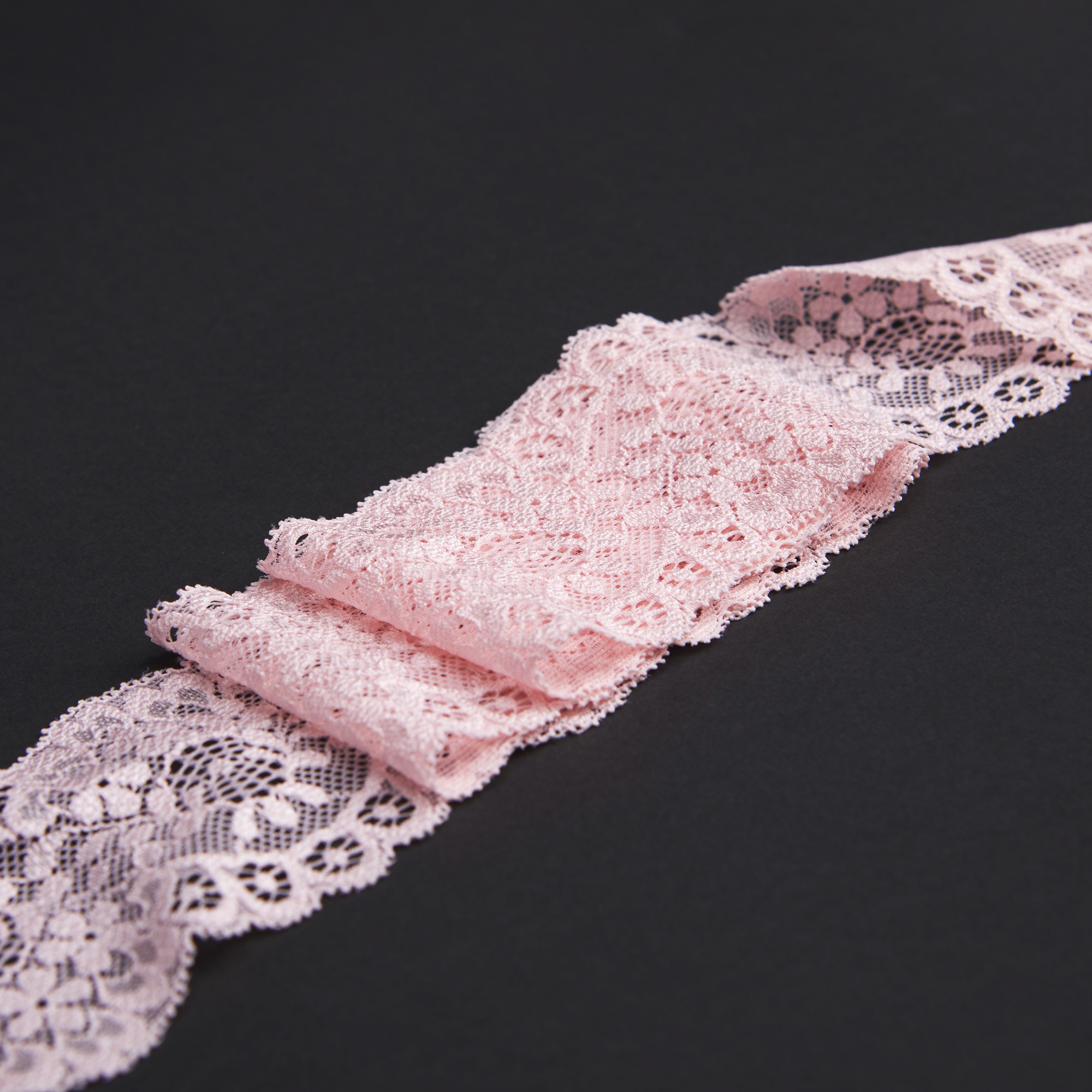 Кружево Эластичное Узкое H07605D (Розовый, Q160123030, БП)