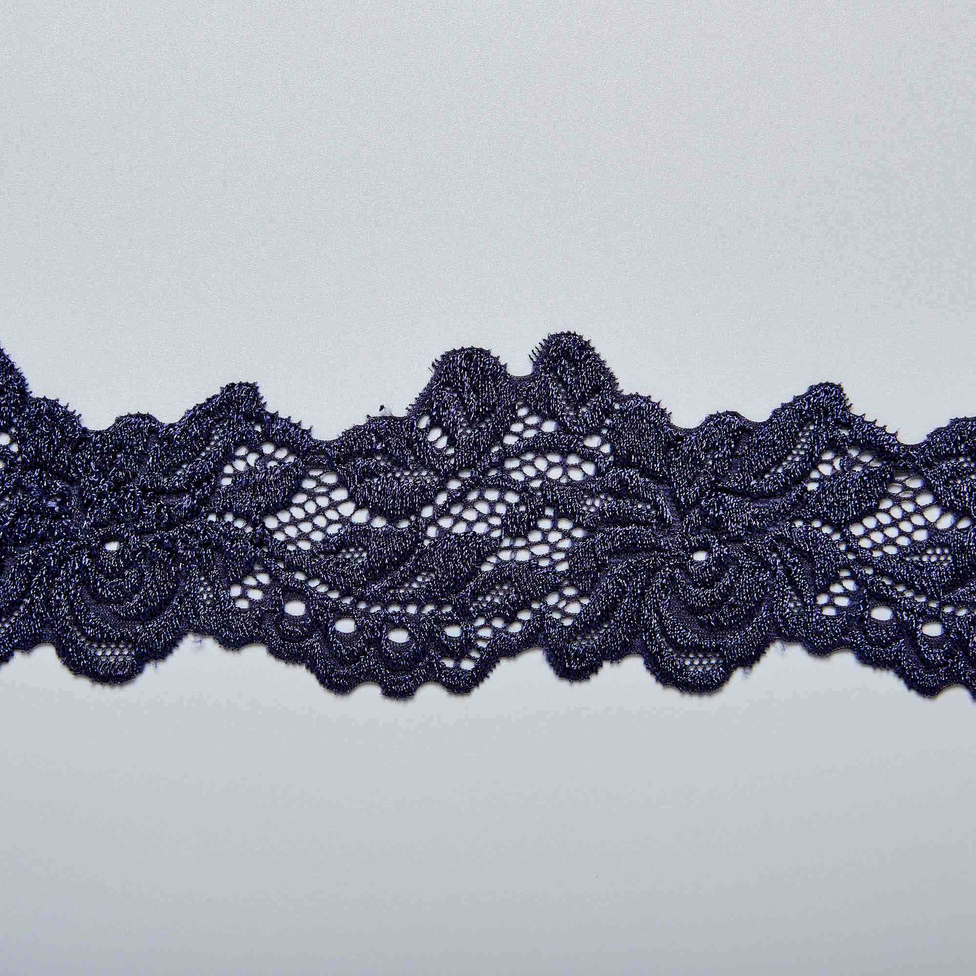 Кружево Эластичное Узкое 6755 (Синий, A14006136, БП)
