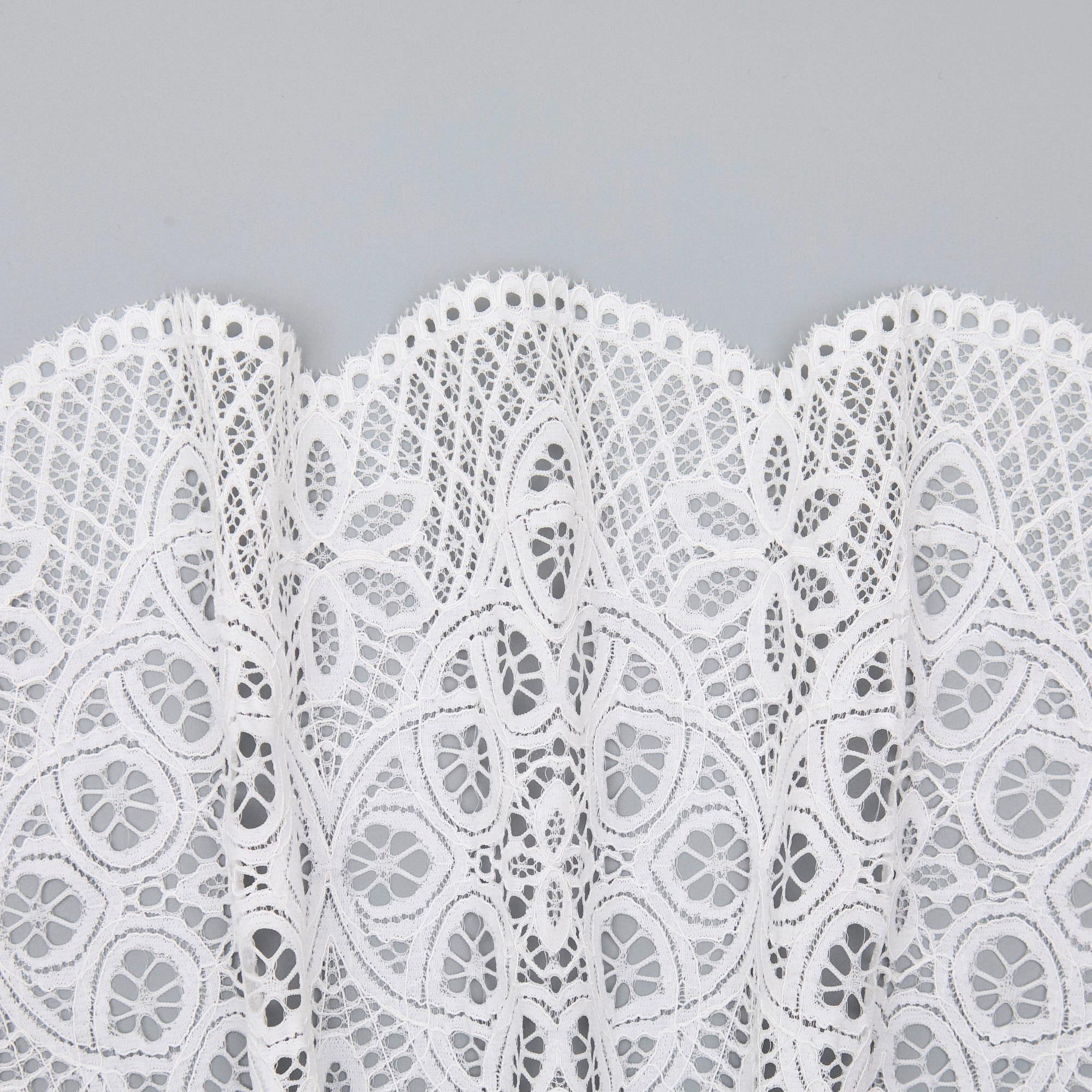 Кружево Эластичное J6081FAA (Белый, Стандарт, БП)