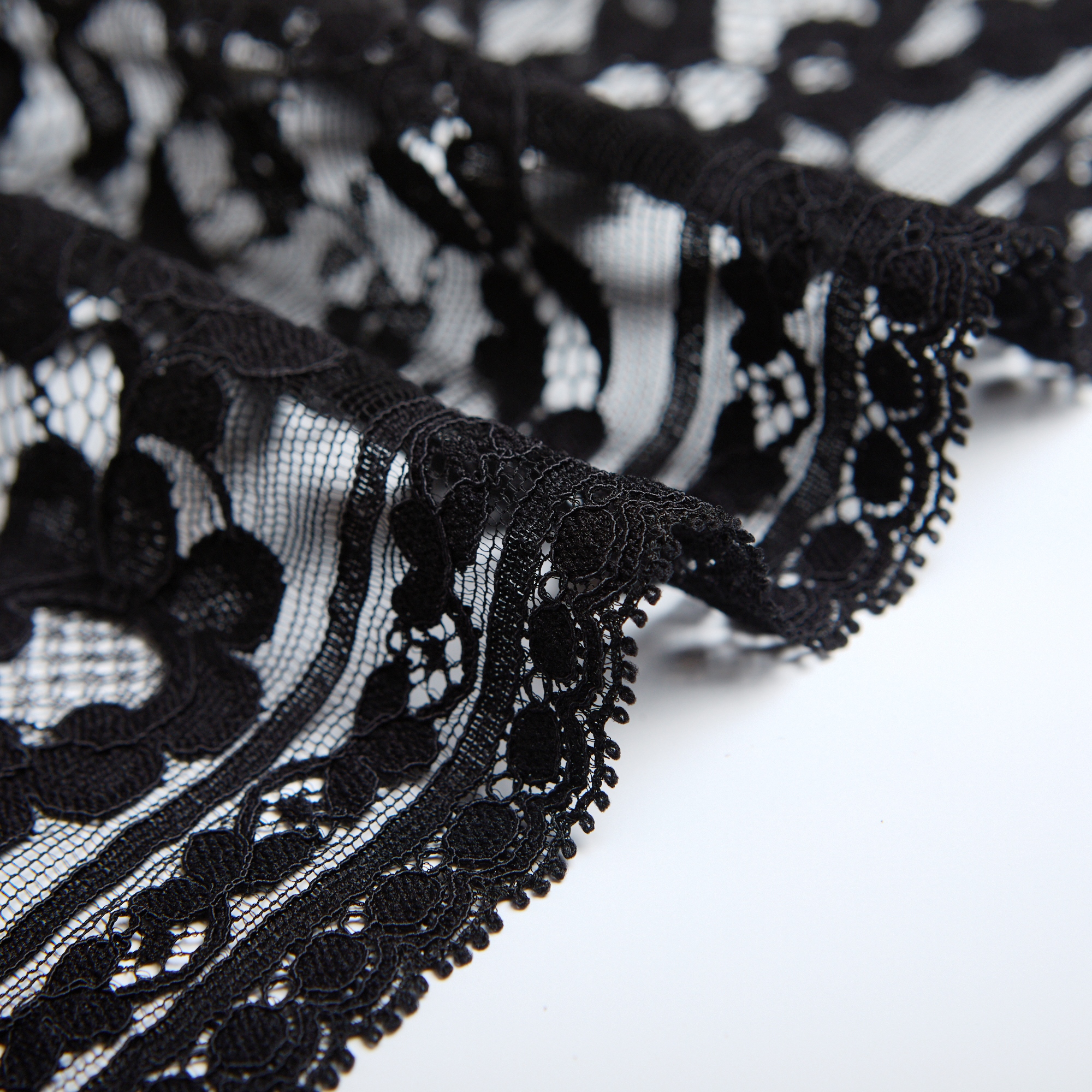 Кружево Эластичное 877999.498/21 (Черный, Стандарт, БП)