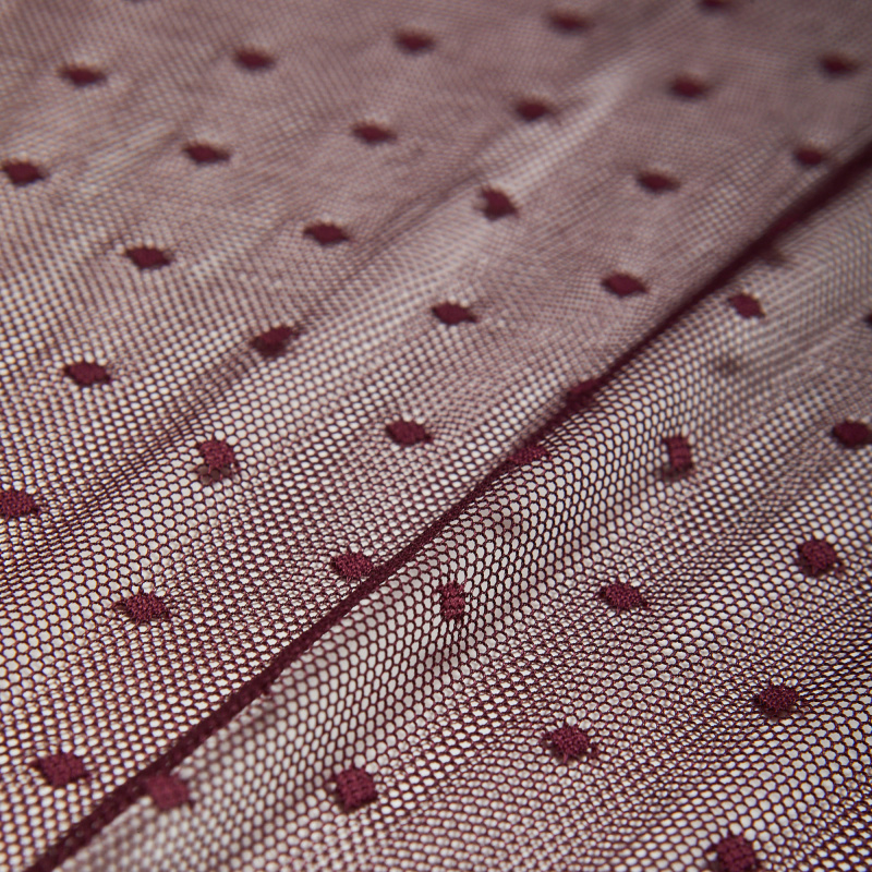 Сетка Эластичная В Мушку 66039 (Бордовый, SH171122155A, БП)