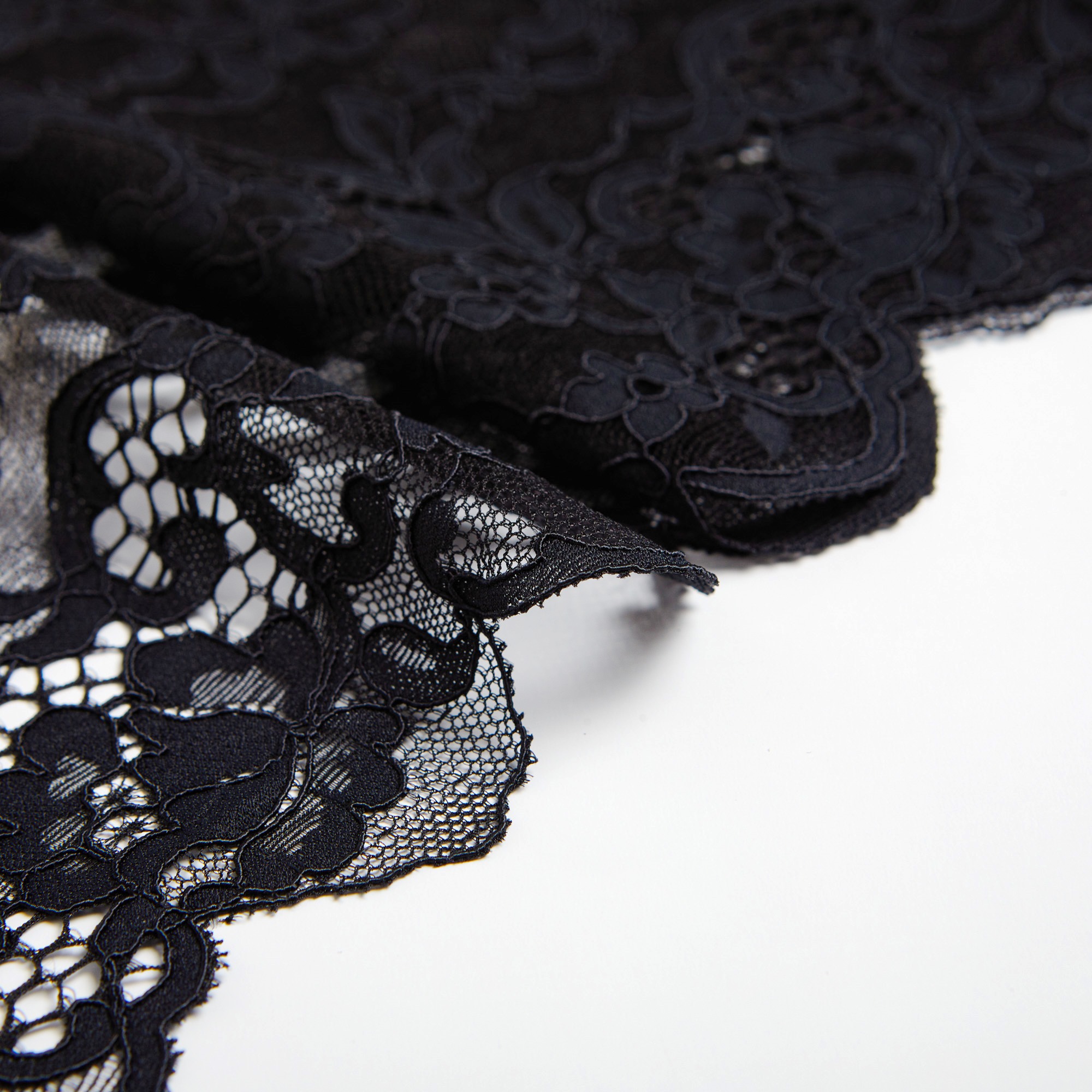 Кружево Эластичное 36A16A (Черный, Стандарт, БП)