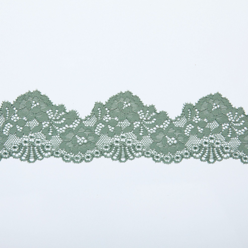 Кружево Эластичное Узкое PP265A (Зеленый, G0006264B, БП)