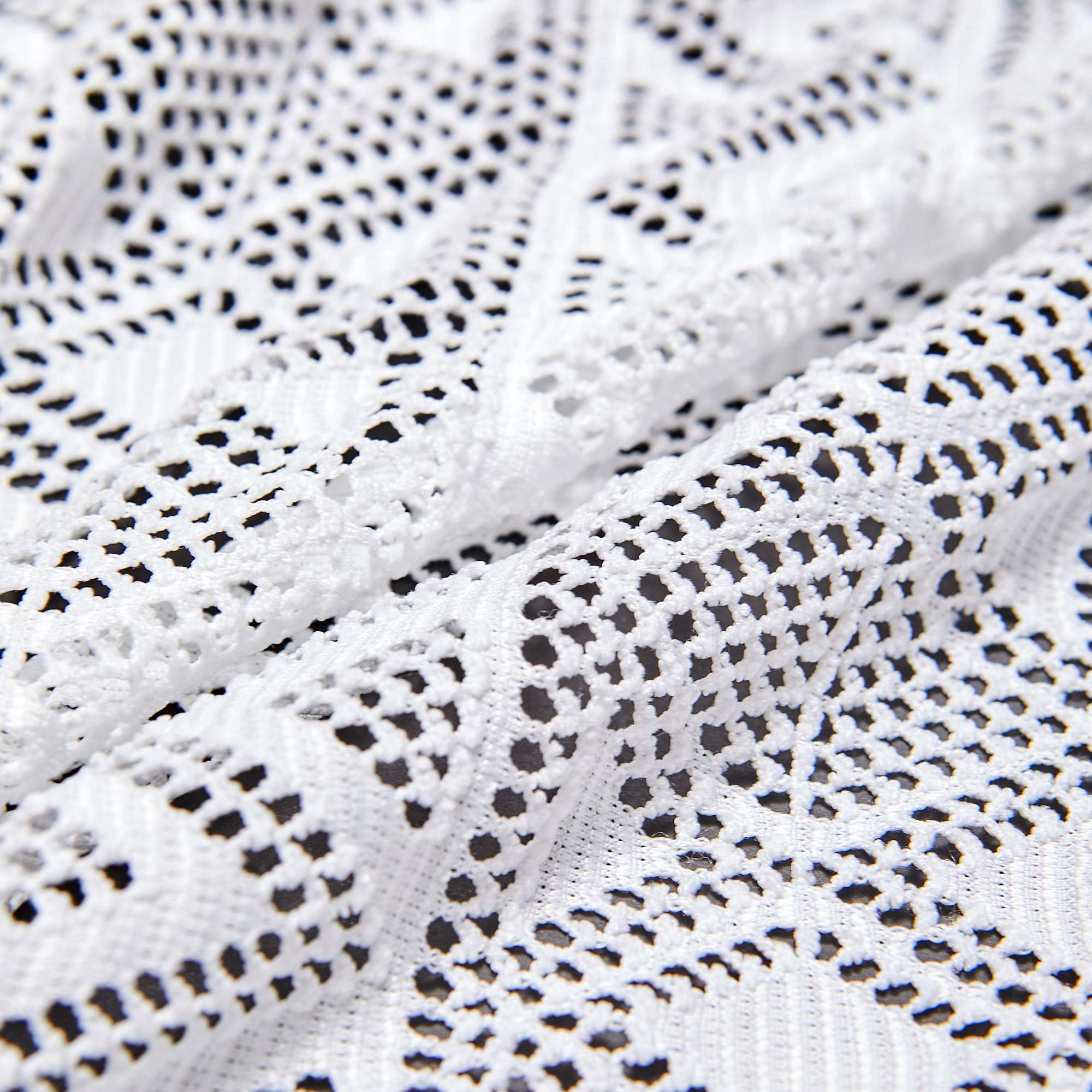 Кружевное Эластичное Полотно Y8133 (Белый, Стандарт, БП)