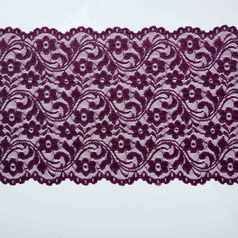 Кружево Эластичное 727 (Бордовый, HJ942STA, БП)