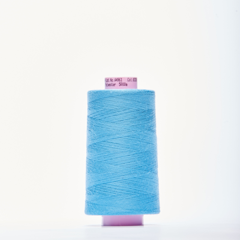 Нитки армированные saba 120 (Голубой, 338, 17-4123)