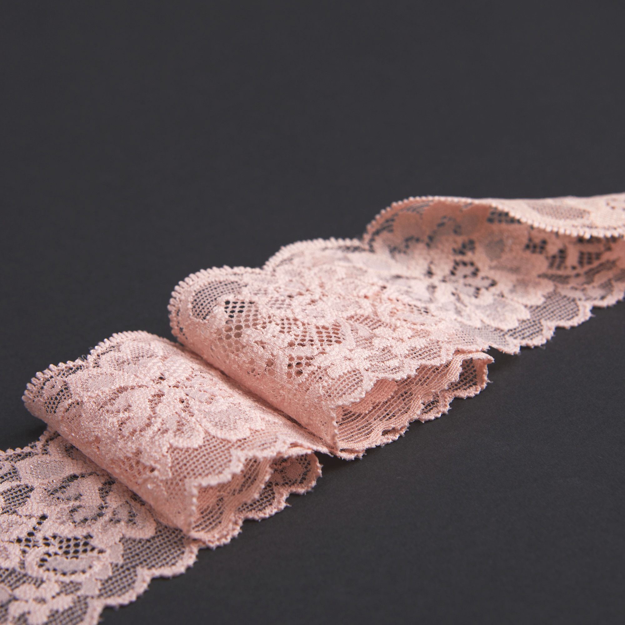 Кружево эластичное узкое 39225BH (Бежевый, 641307A, БП)