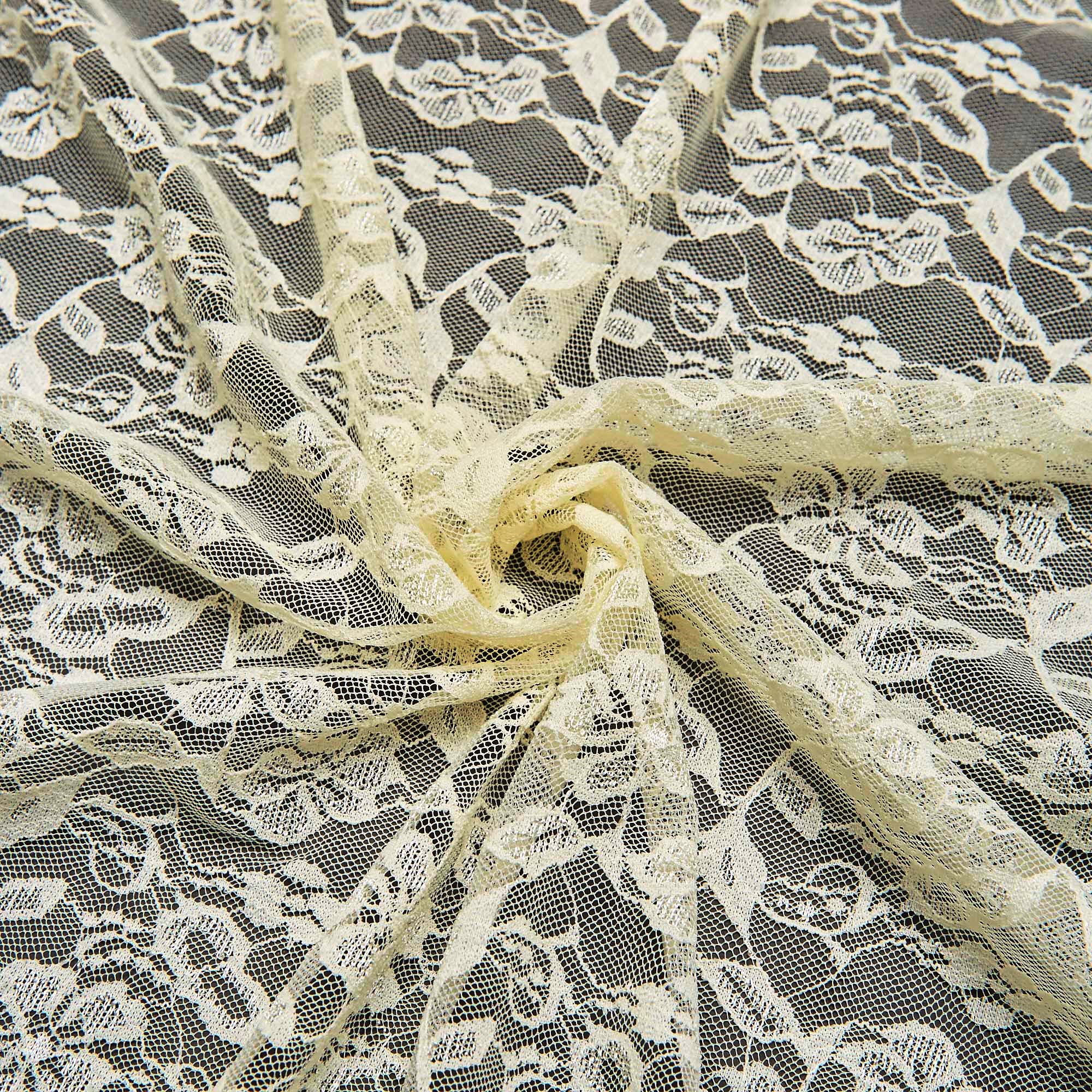 Кружевное Эластичное Полотно L02116D (Айвори, 140/3238, БП)