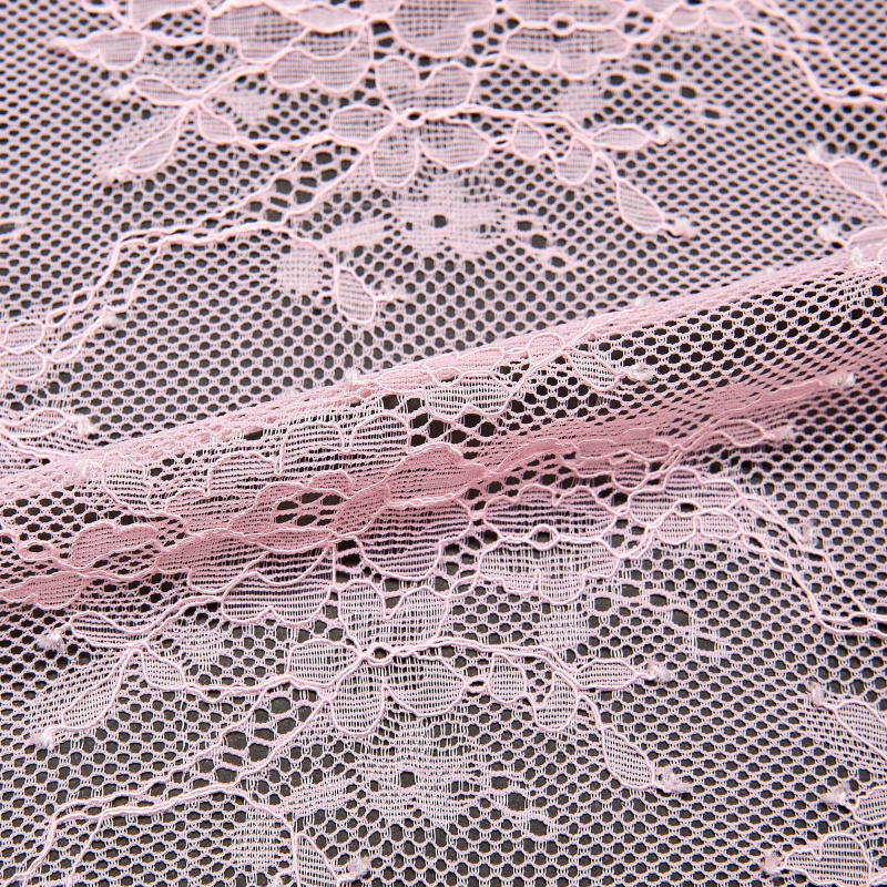 Кружевное Эластичное Полотно E1011A (Розовый, R0010220, БП)