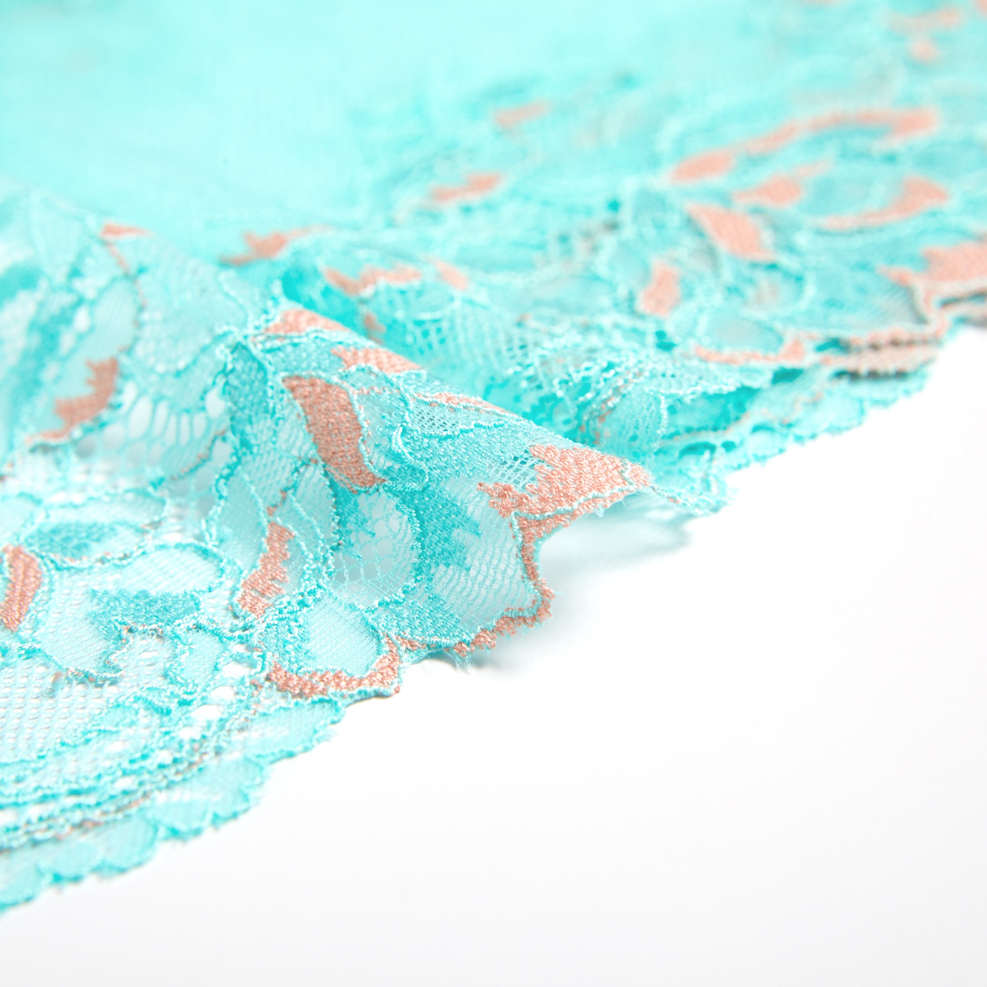 Кружево эластичное h6343q (Ментоловый, FM000052A, БП)