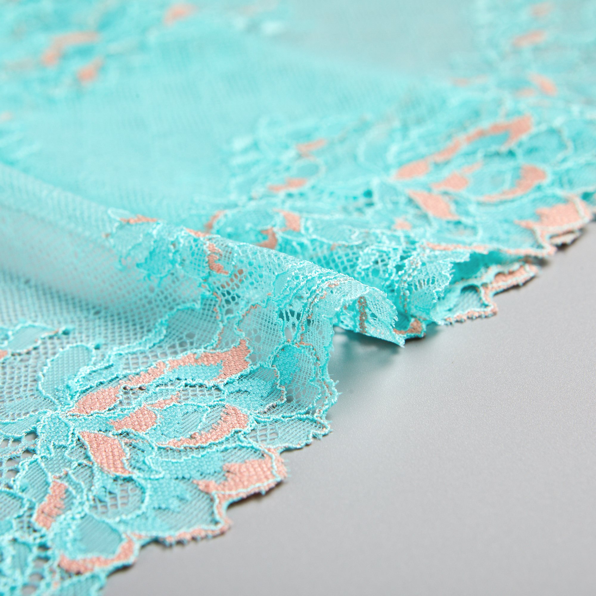 Кружево эластичное h6343q (Ментоловый, FM000052A, БП)