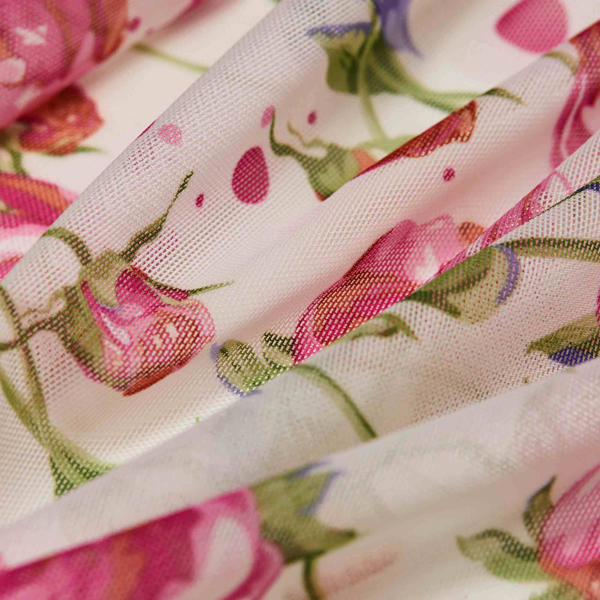 Сетка эластичная принт nkkt-1405p (Айвори, NKWD-094, БП)