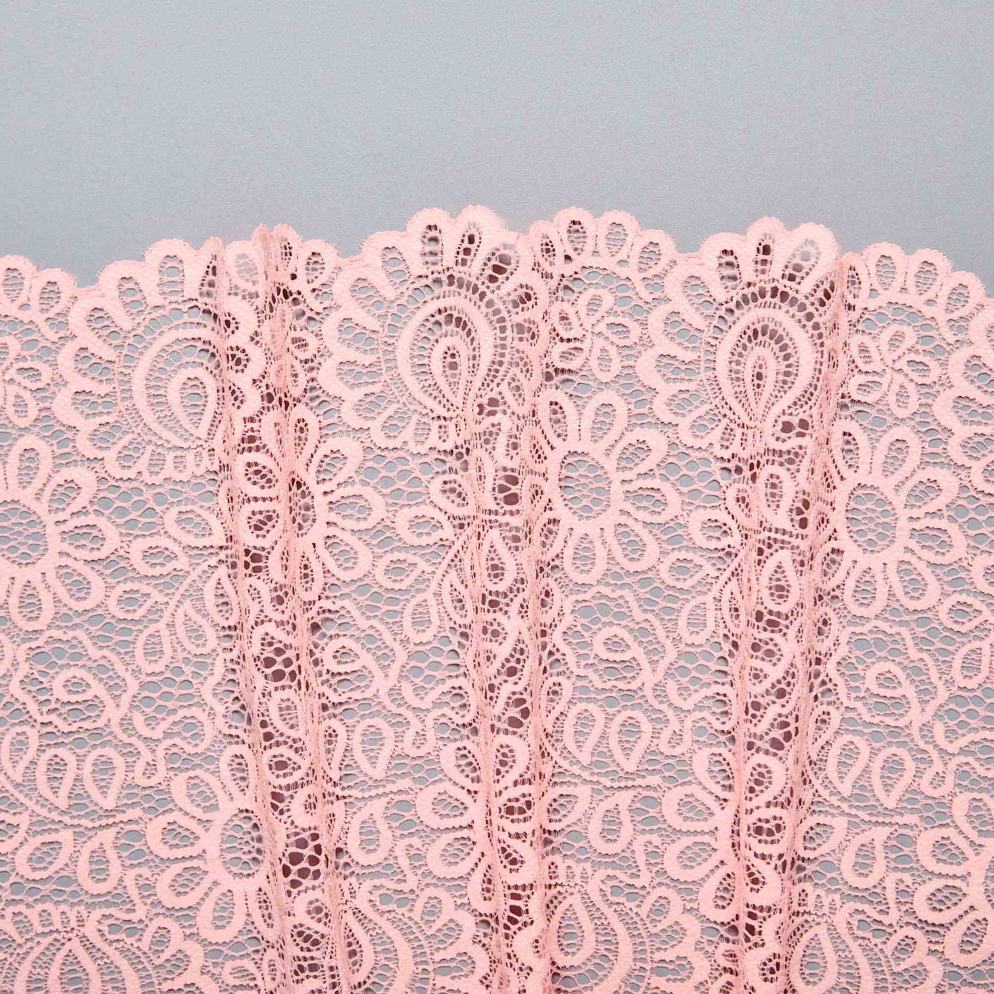 Кружево Эластичное L07725D (Коралловый, Q160328162-1C, БП)