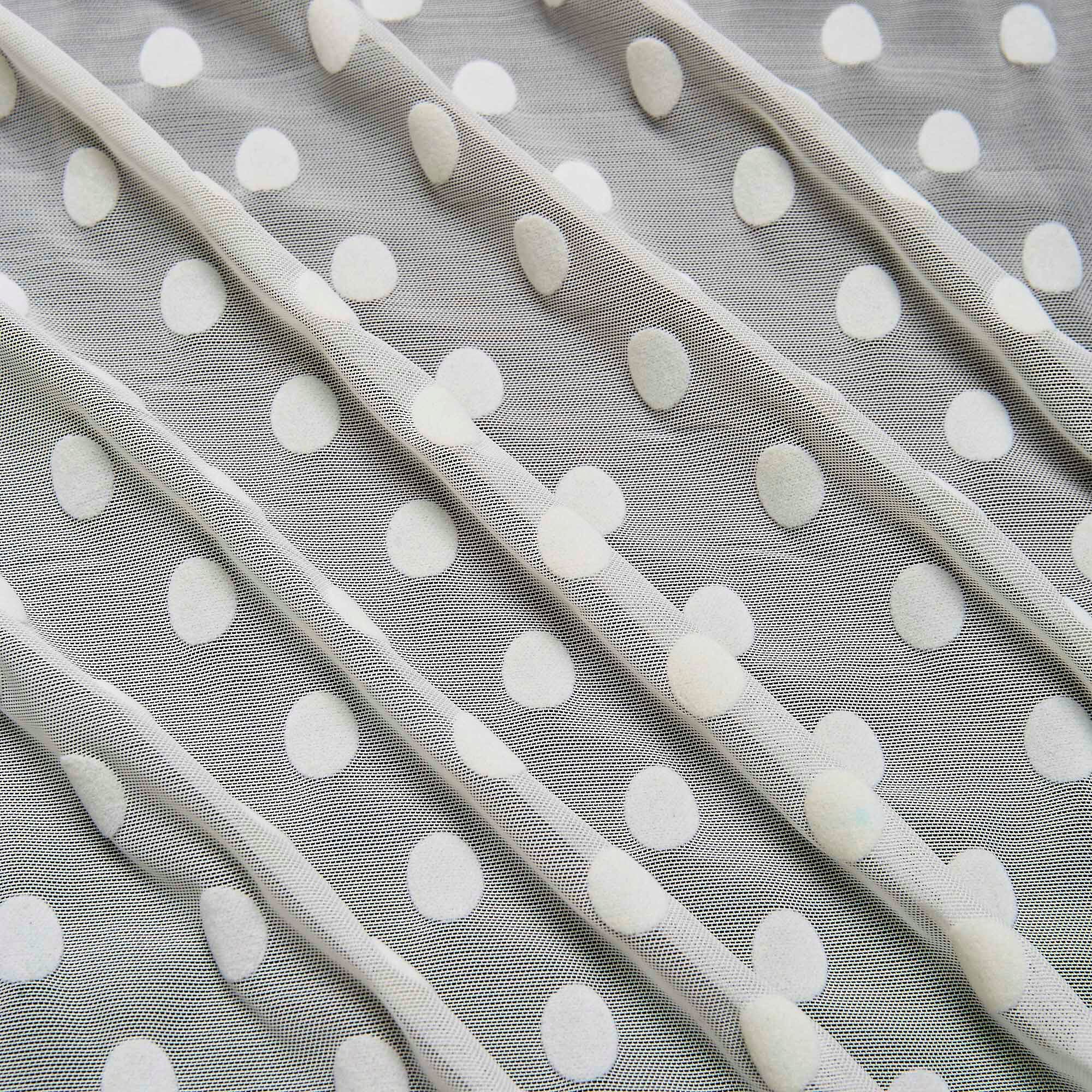 Сетка Эластичная В Мушку NKKT-12113 (Айвори, NK15-0420-A, БП)