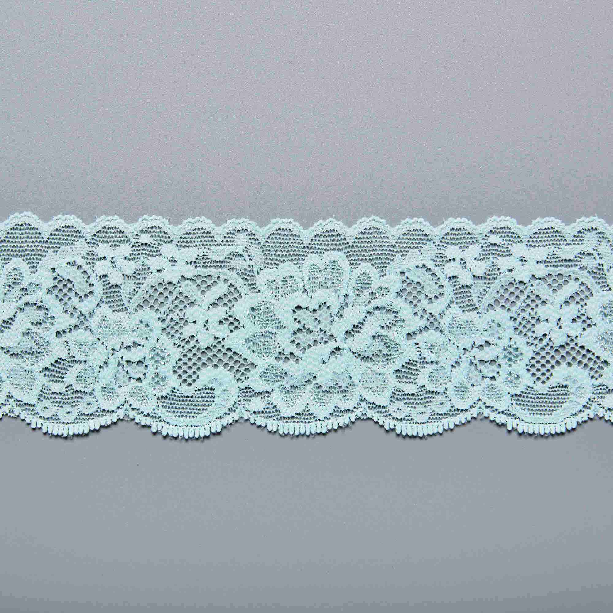 Кружево эластичное узкое 39225BH (Ментоловый, 6С1338A, БП)