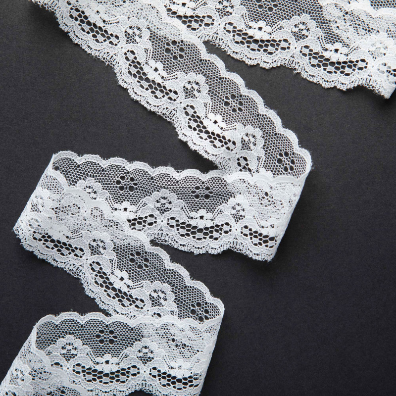 Кружево неэластичное узкое 726X (Айвори, 11-0602 TC, БП)