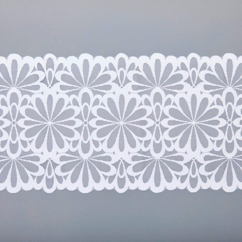 Кружево эластичное H2360M (Белый, Стандарт, БП)