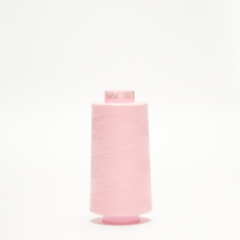 Нитки армированные saba 150 (Розовый, 1056, 13-2802)
