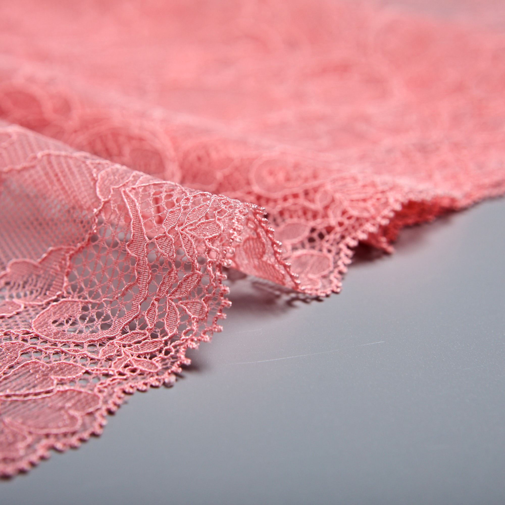Кружево Эластичное H6471M (Коралловый, RR006637, БП)