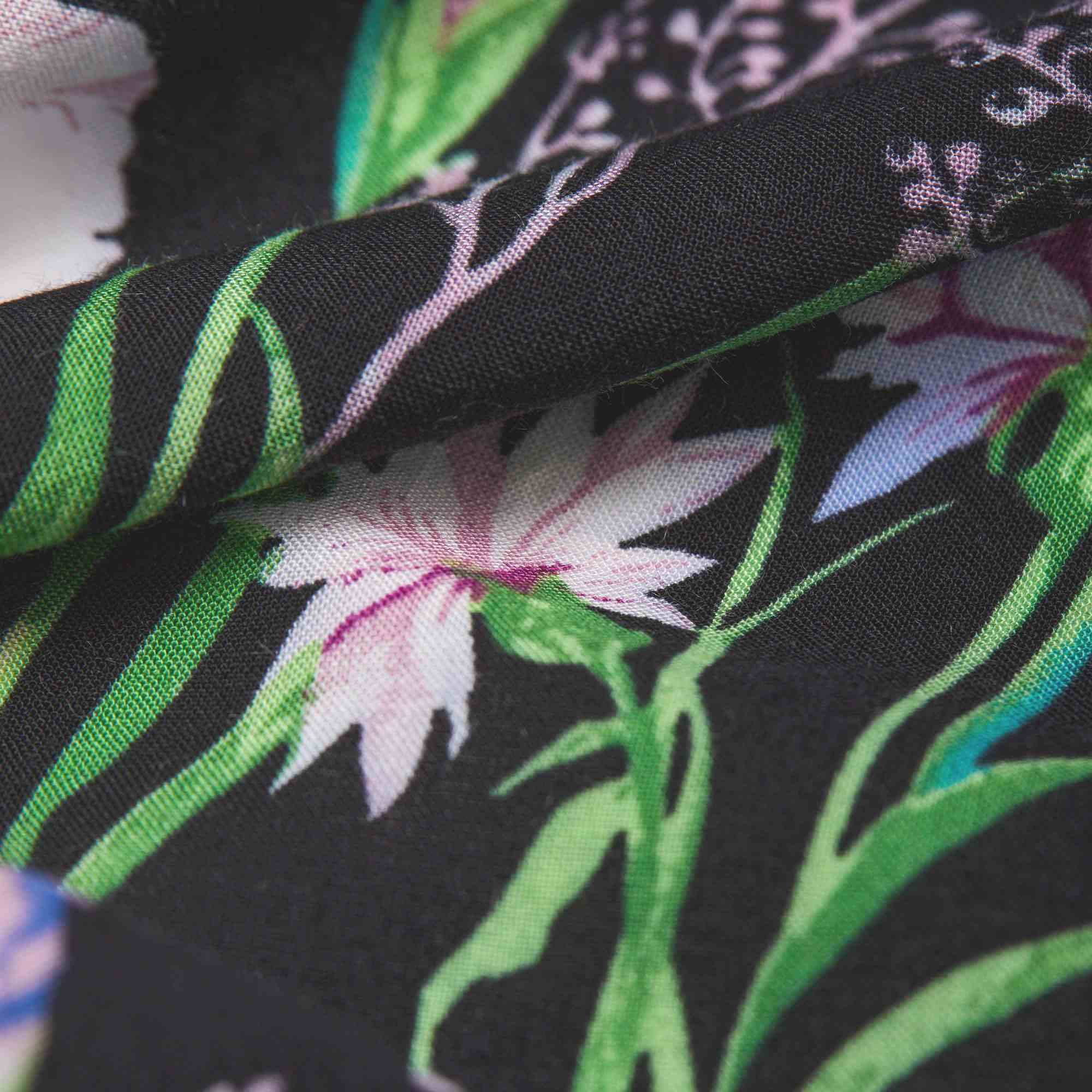 Вискоза тканая принт RM003p (Черный, 12A17-9640, БП)