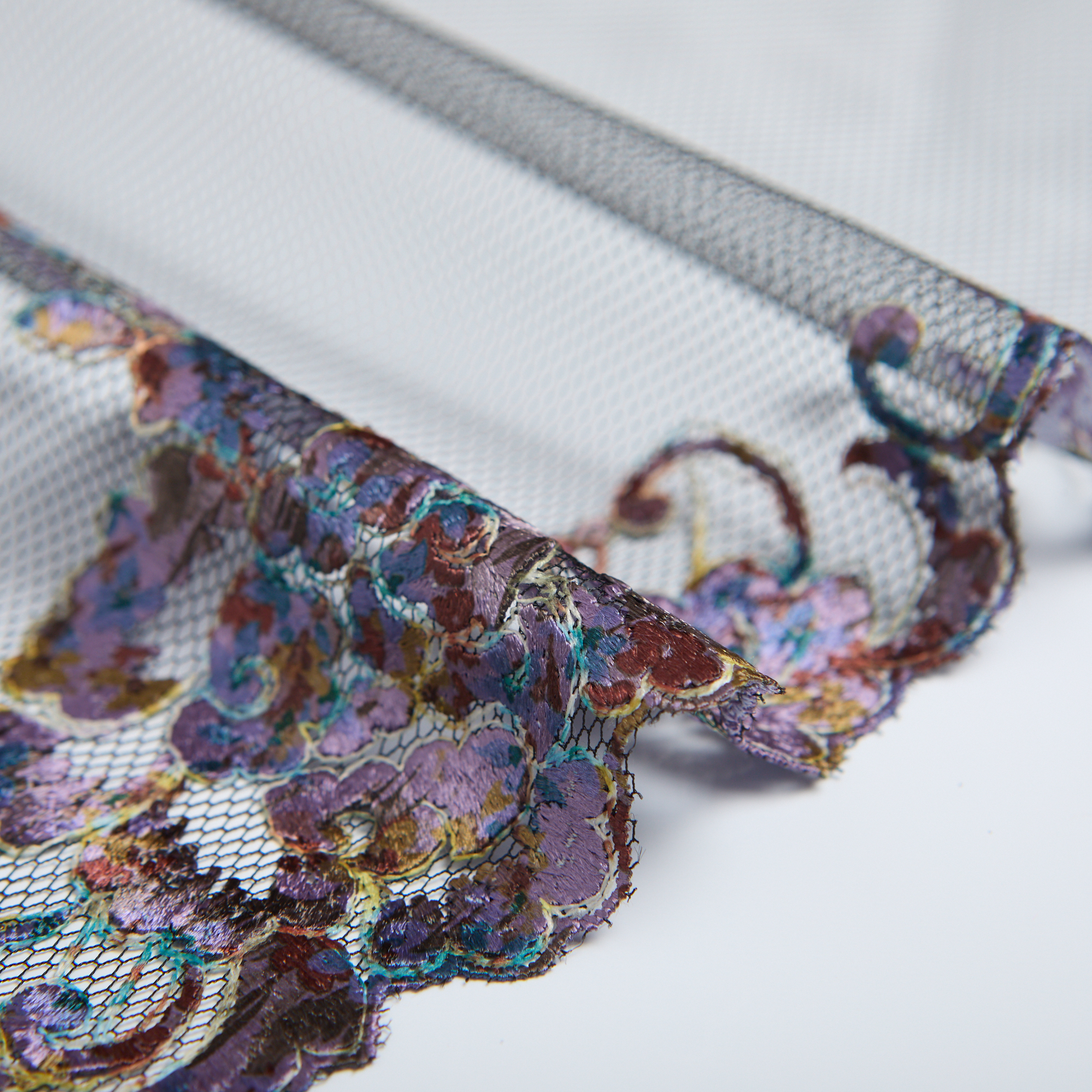 Вышивка На Сетке Неэластичной 412104 (Черный, K47813, БП)