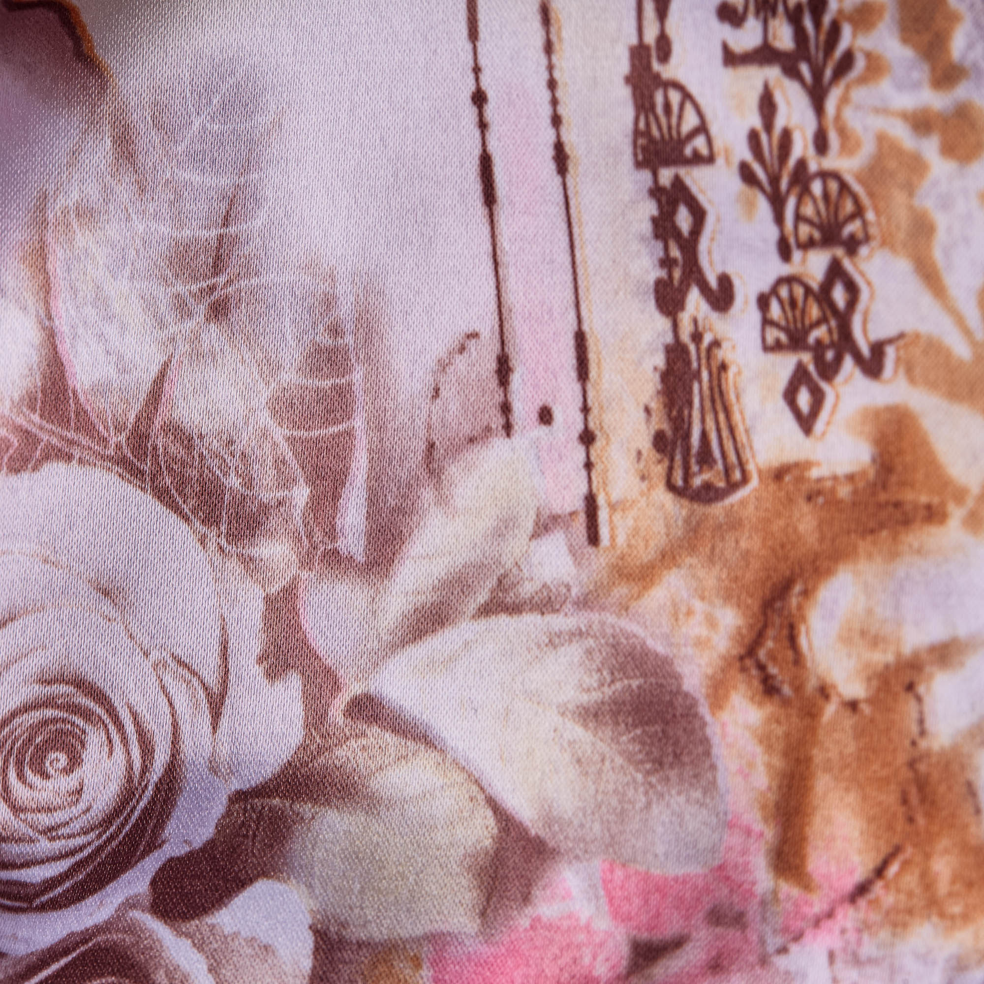 Сатин Эластичный Принт D10110508 66023a kp164 (Розовый, 66023a, БП)