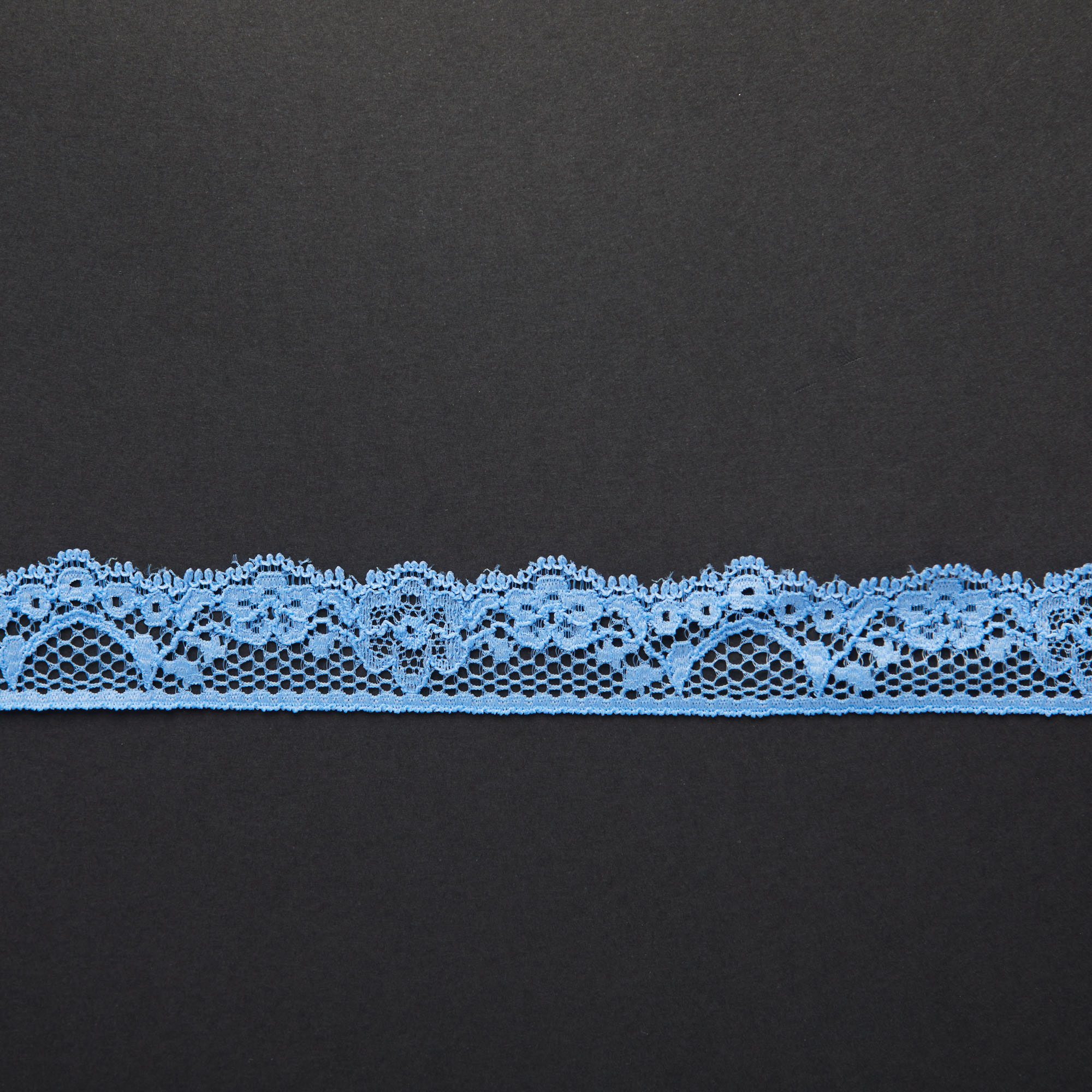 Кружево эластичное узкое D39307H (Голубой, 441341, БП)