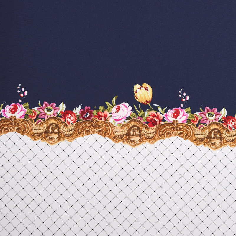 Микрофибра принт wonder p (Синий, pannello ANGELS MIRROR var A, БП)