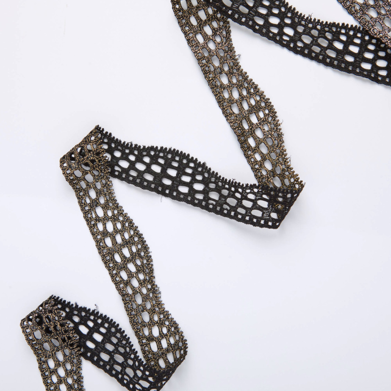 Кружево Эластичное Узкое GAT 39258X-1 (Золотой, 351023, БП)