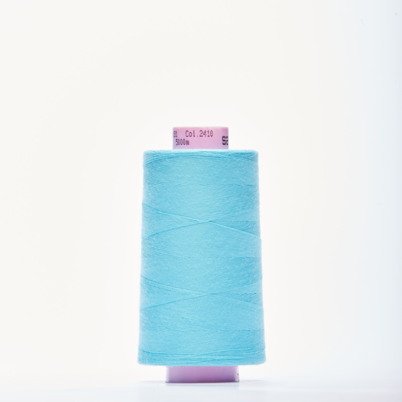 Нитки армированные saba 120 (Бирюзовый, 2410, БП)