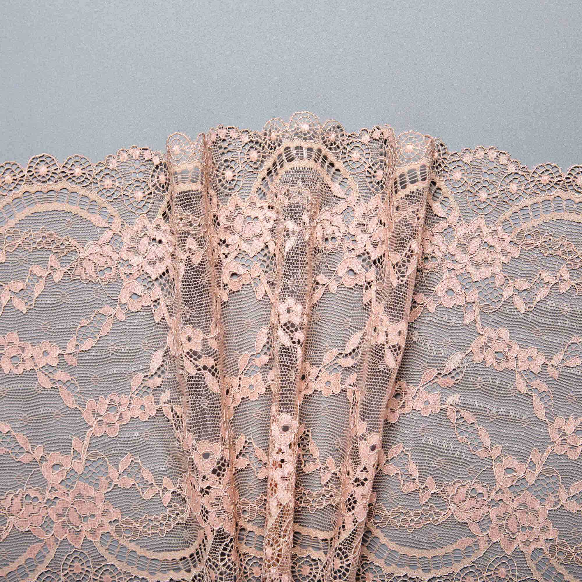 Кружево Эластичное H6085M (Бежевый, MJ000398, БП)