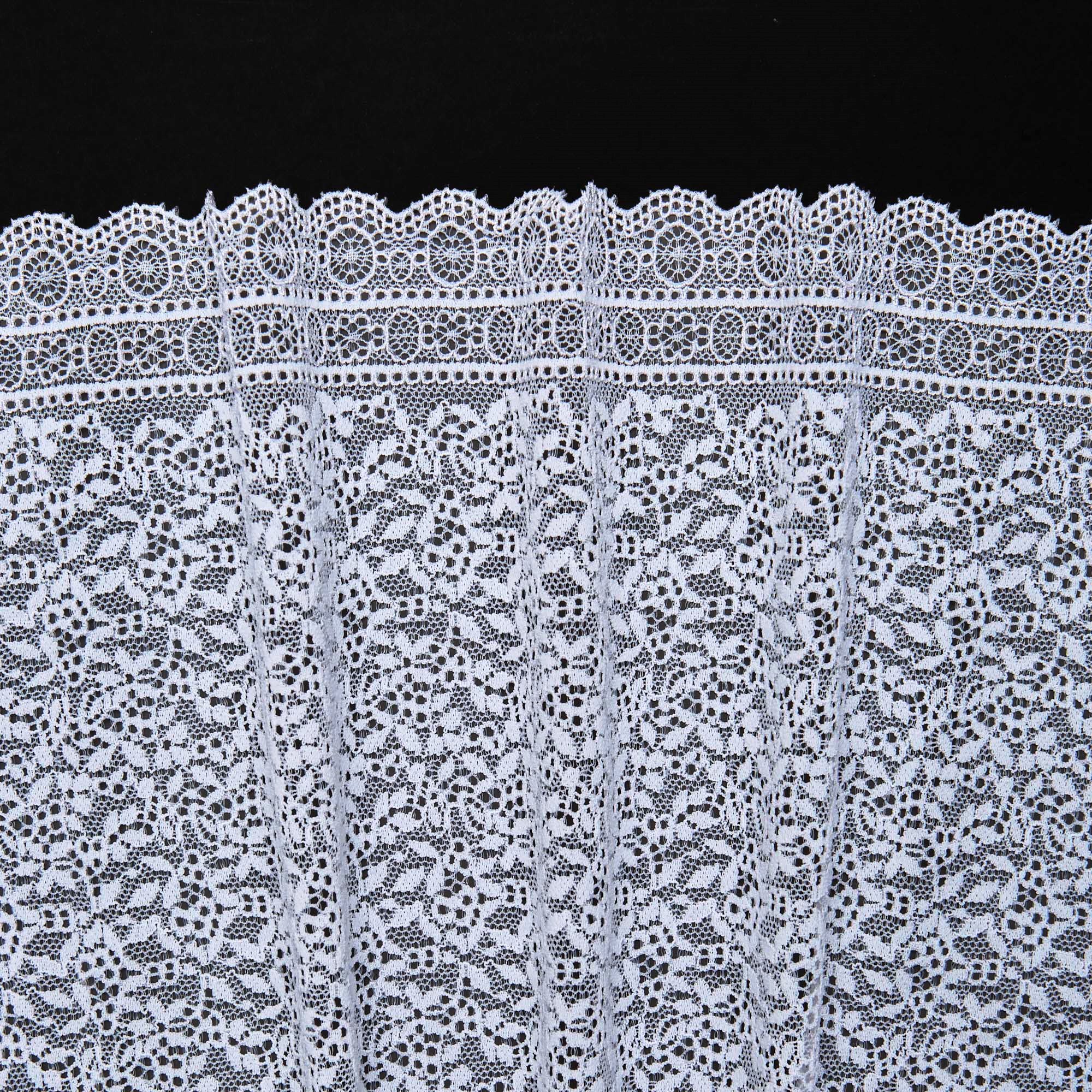 Кружево эластичное h6224a (Белый, Стандарт, БП)