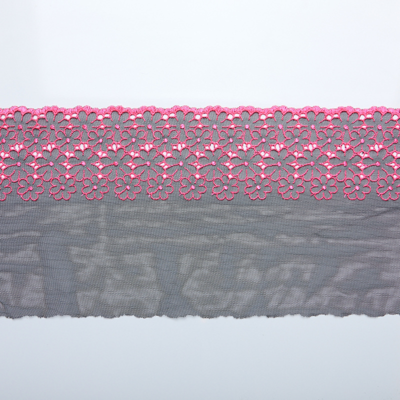 Вышивка на сетке неэластичной ENT00176B (Черный, 035, БП)