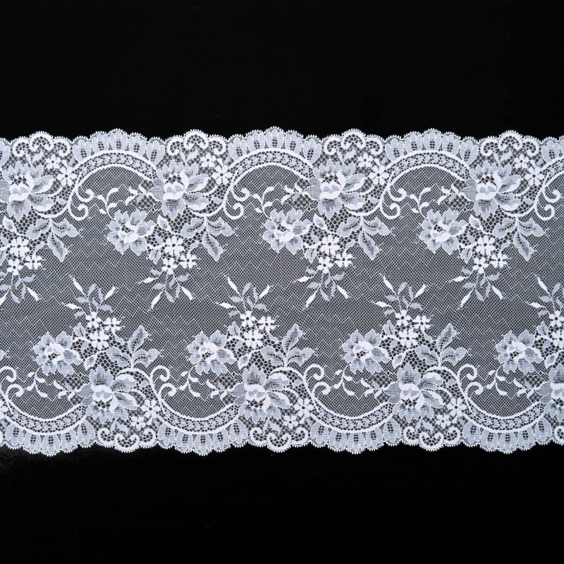 Кружево Эластичное HZ4643N (Белый, Стандарт, БП)