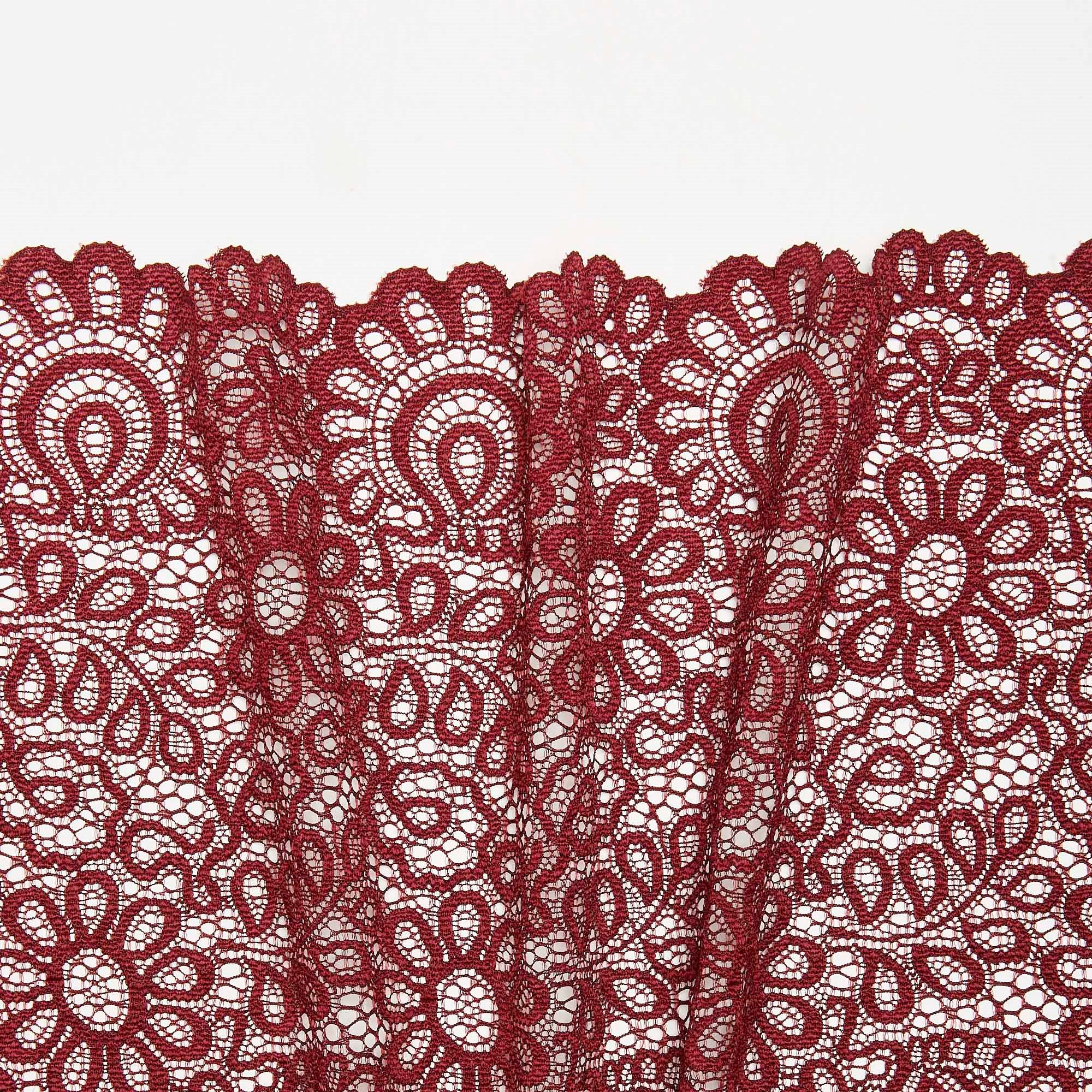 Кружево Эластичное L07725D (Бордовый, S150905052, БП)