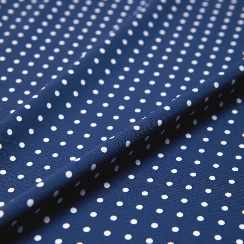 Микрофибра принт stt163p (Синий, горох, БП)