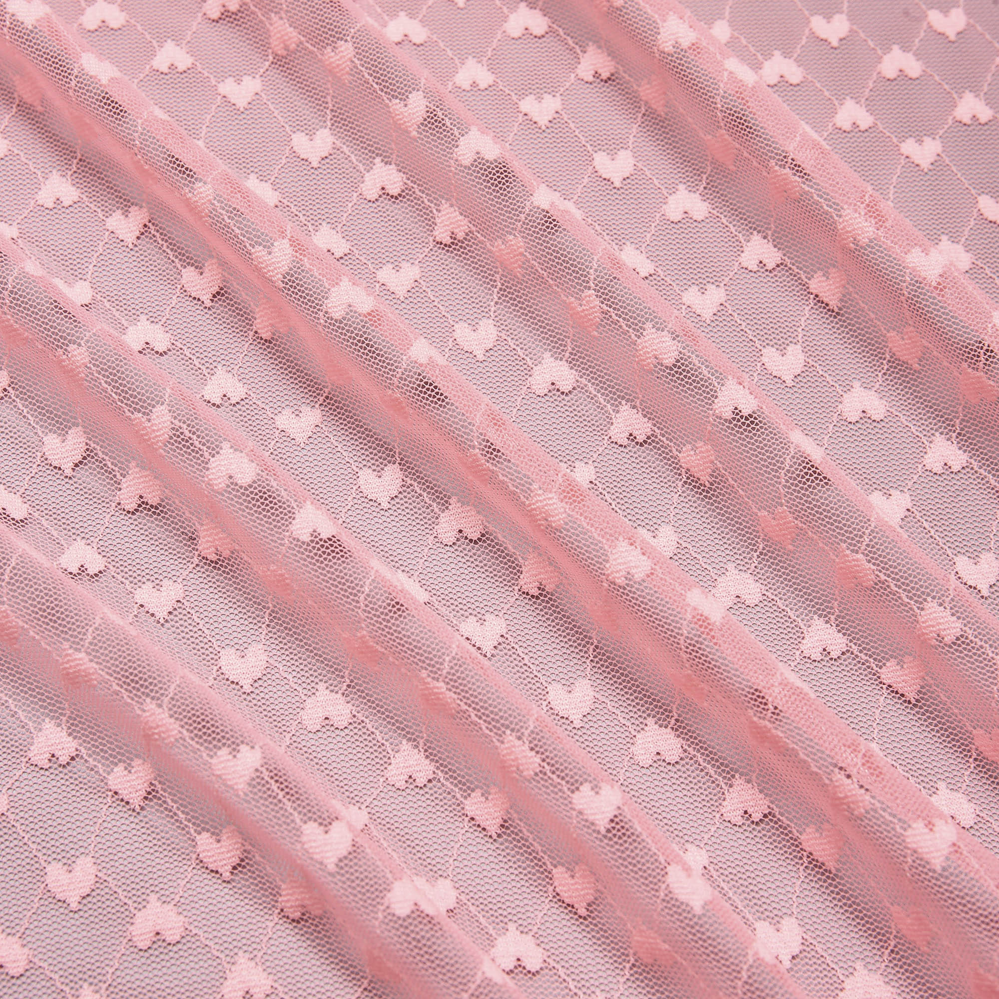 Кружевное Эластичное Полотно L02142D (Коралловый, Q150602024, БП)