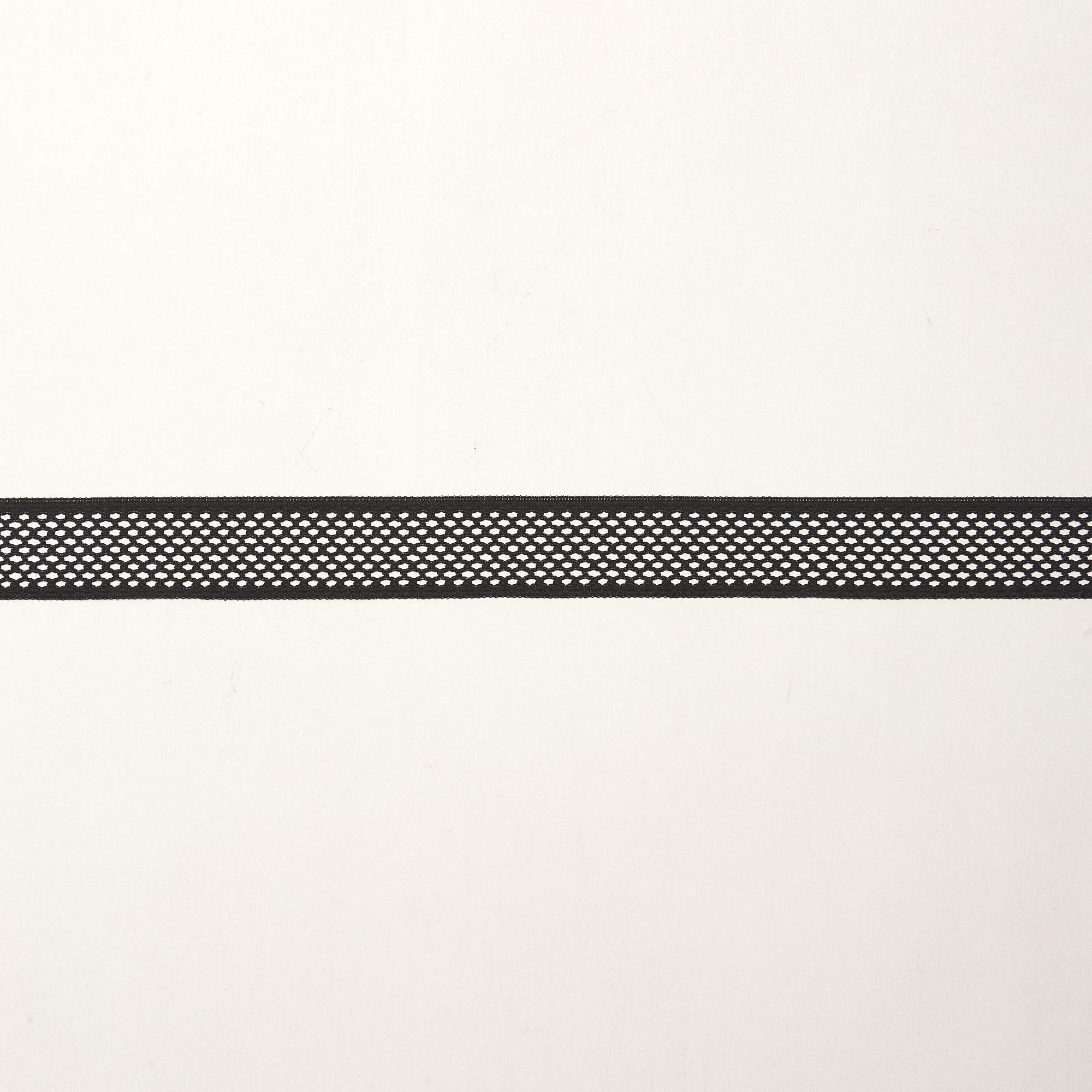 Кружево эластичное узкое 29292X (Черный, Стандарт, БП)