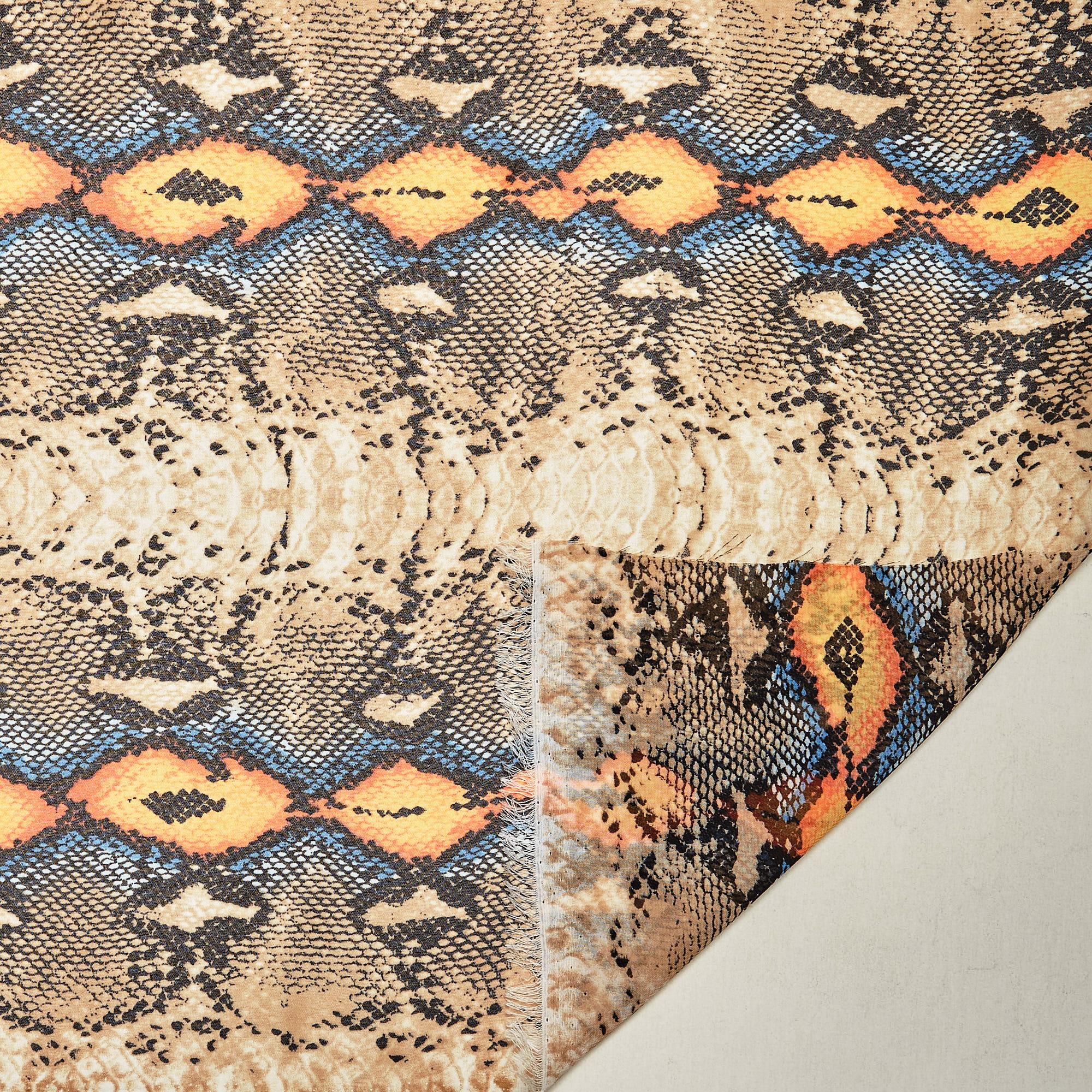 Шифон Принт EGQ-1178 (Бежевый, ENP-20077, БП)