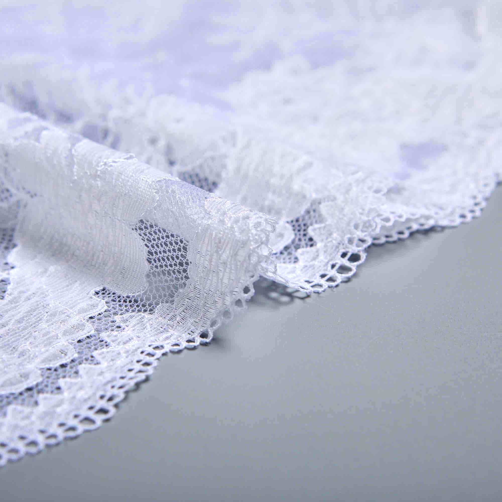 Кружево Эластичное HS301M (Белый, Стандарт, БП)