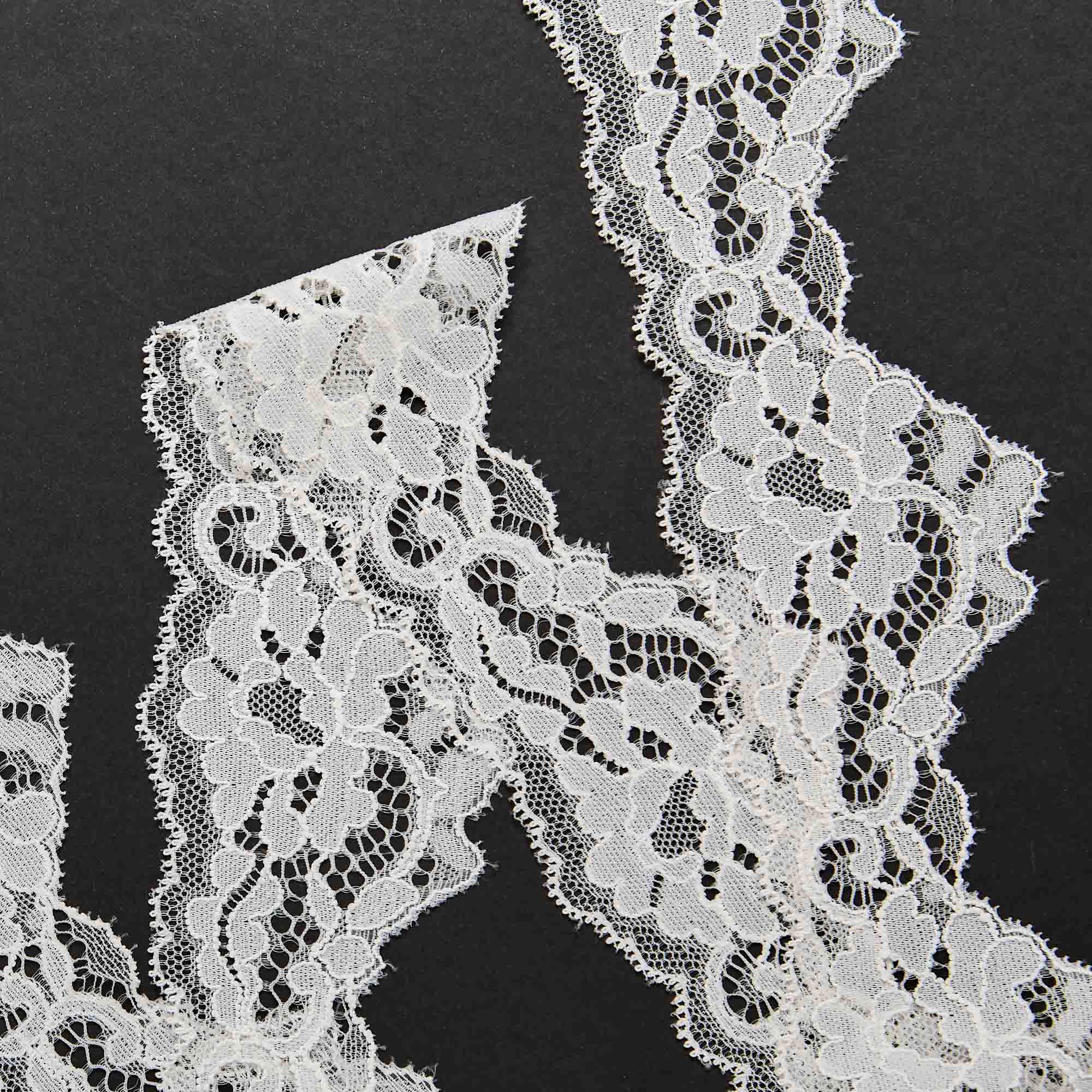 Кружево Эластичное Узкое PP243A (Айвори, Y0006747A, БП)